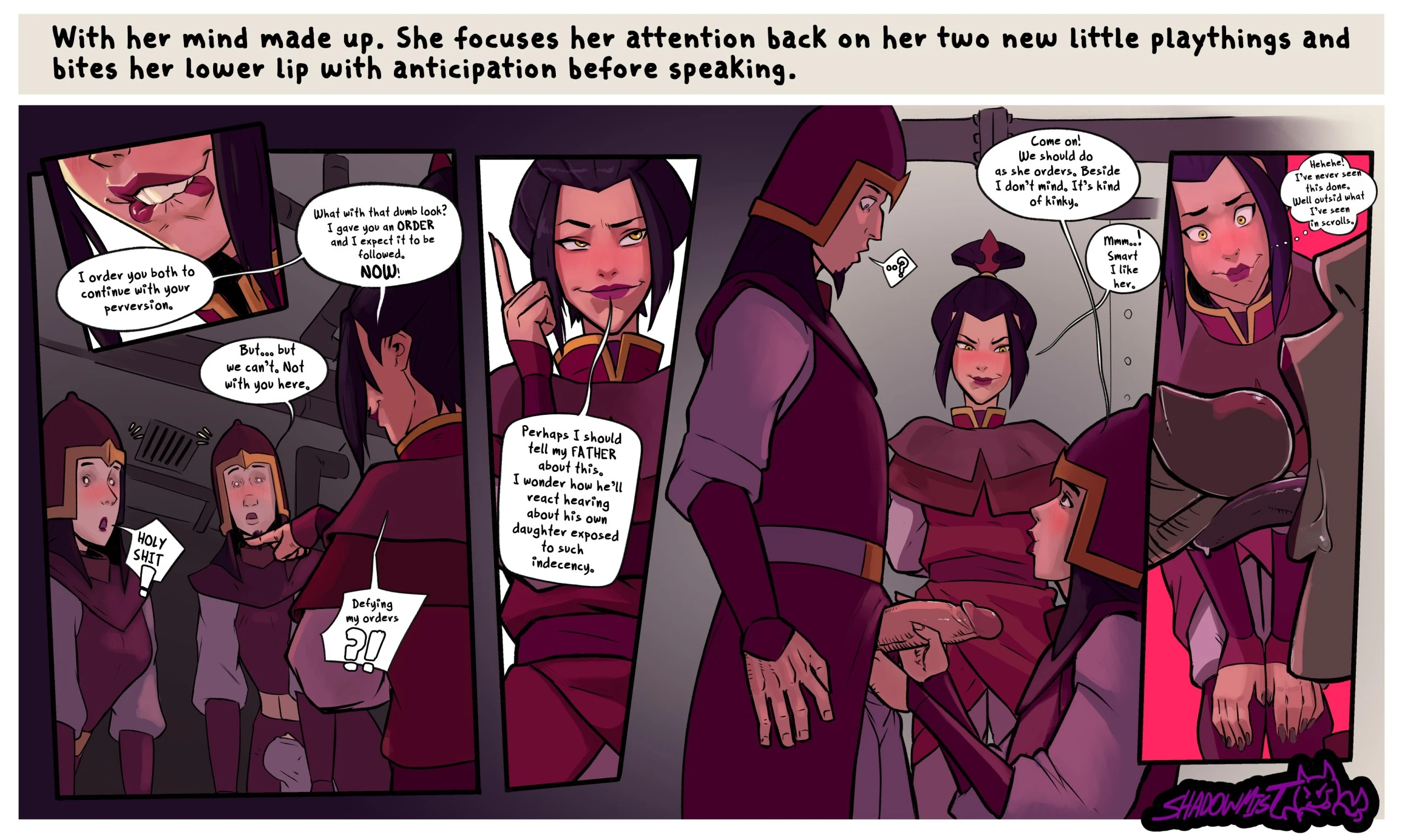 Azula CYOA Deepthroat Lesson porn comic picture 2