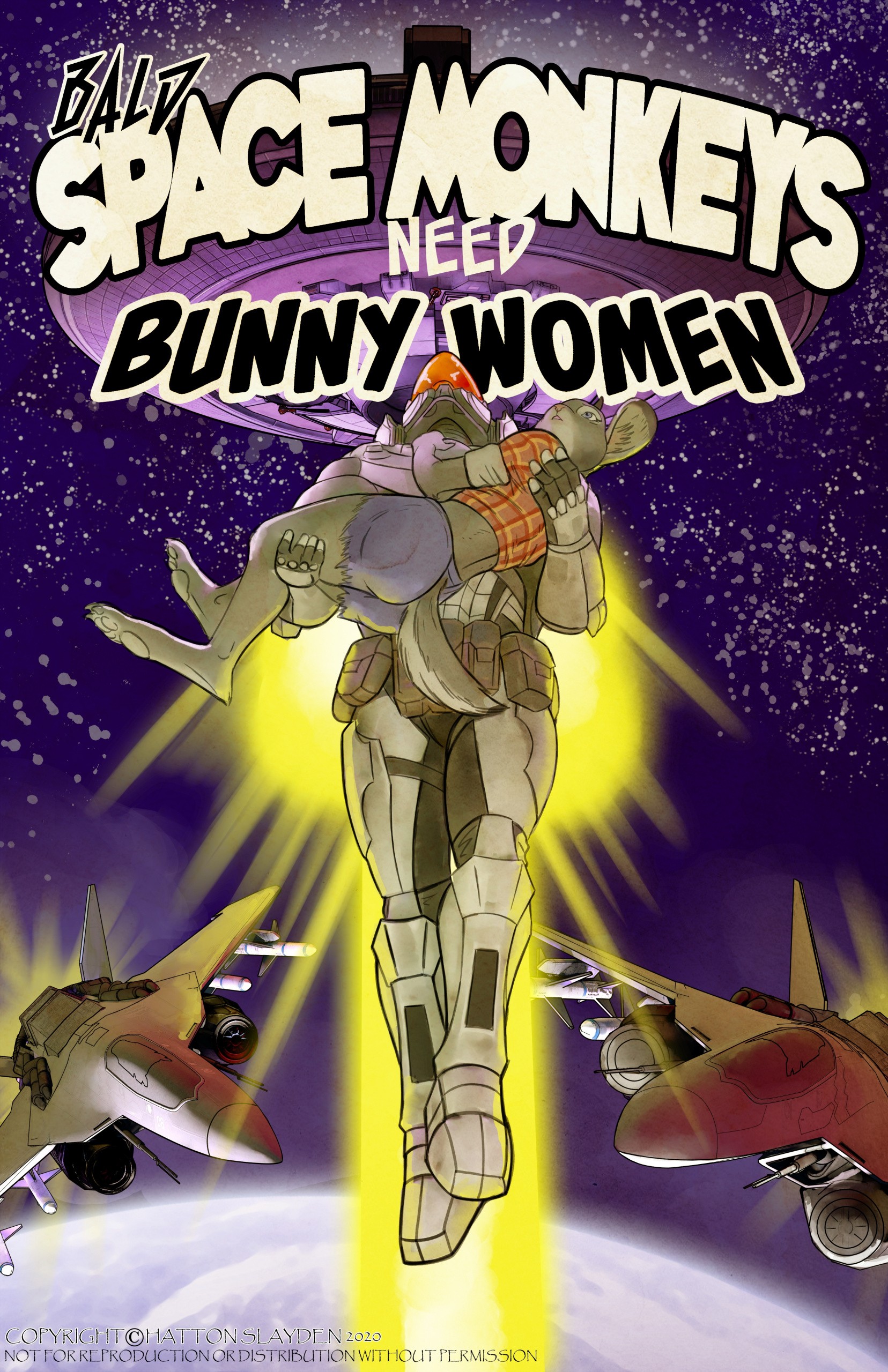 Bald Space Monkeys Need Bunny Woman porn comic picture 1