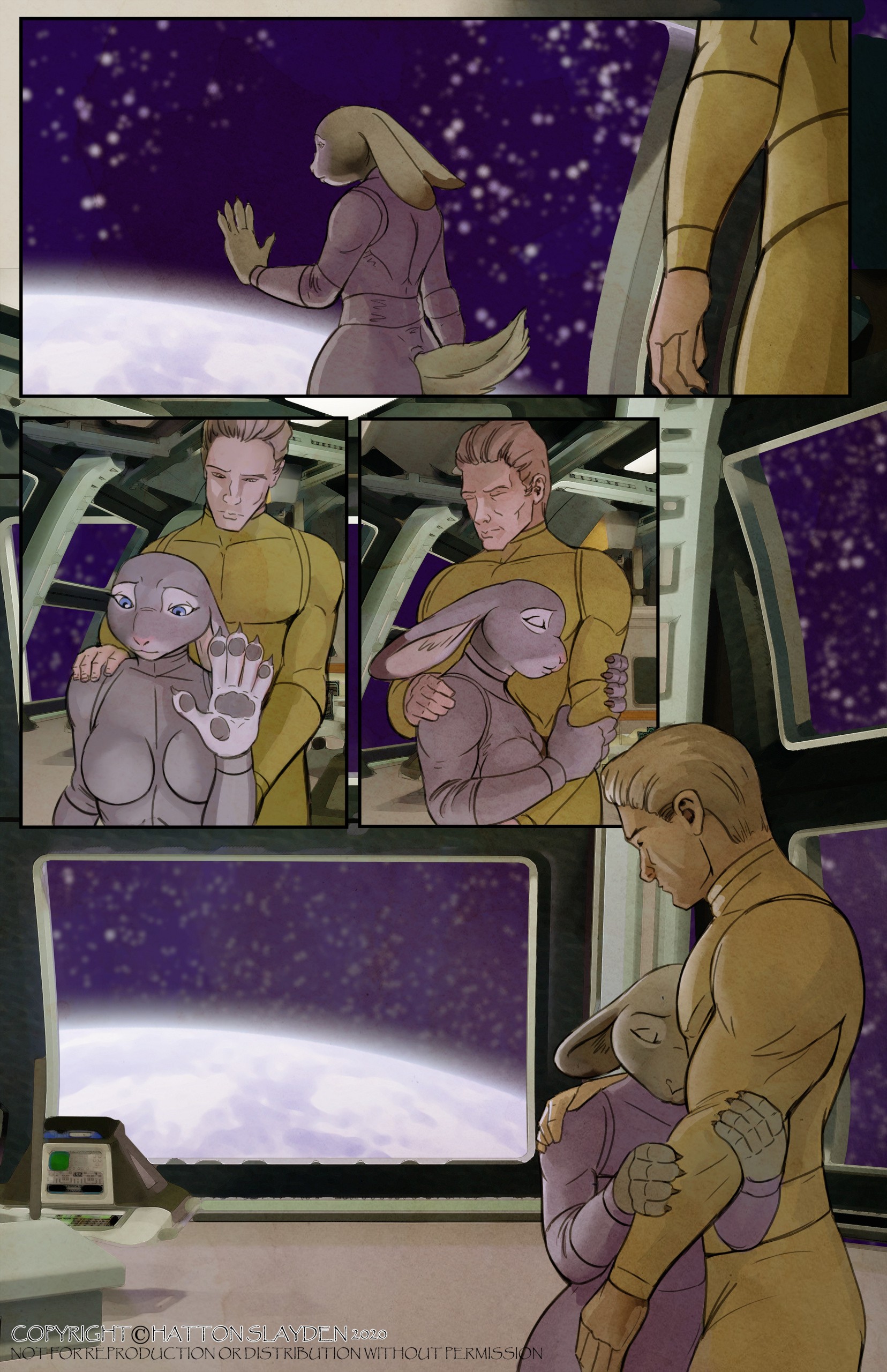 Bald Space Monkeys Need Bunny Woman porn comic picture 37