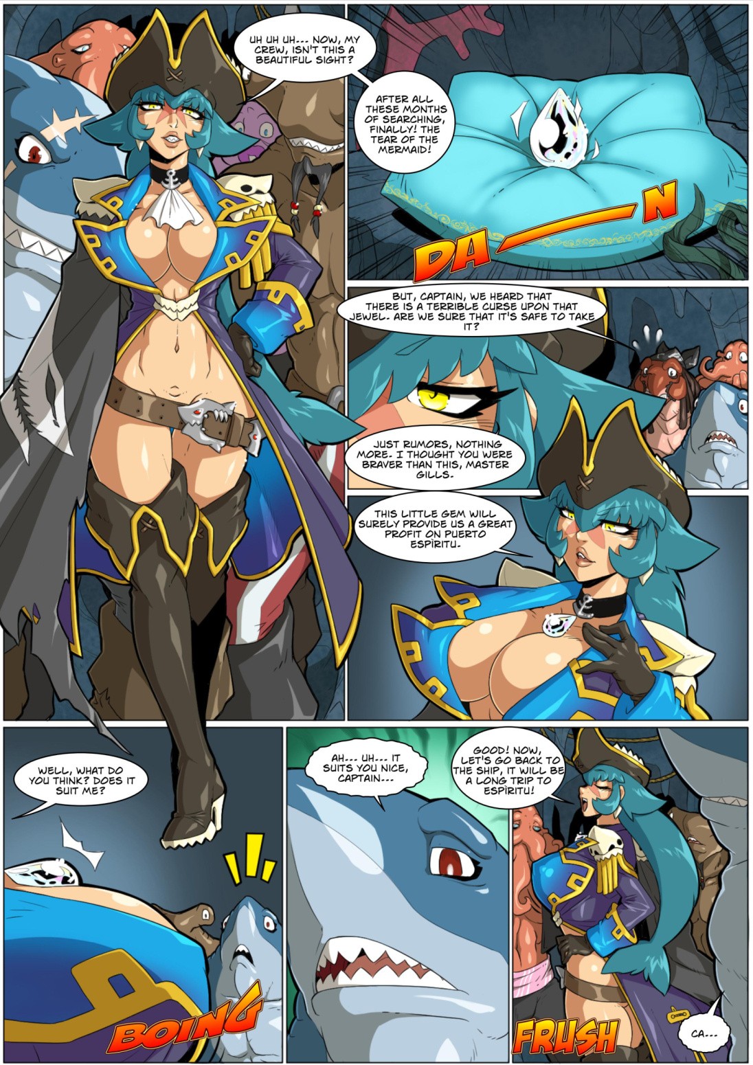 Captain Barracuda and the Tear of the Mermaid porn comic picture 2