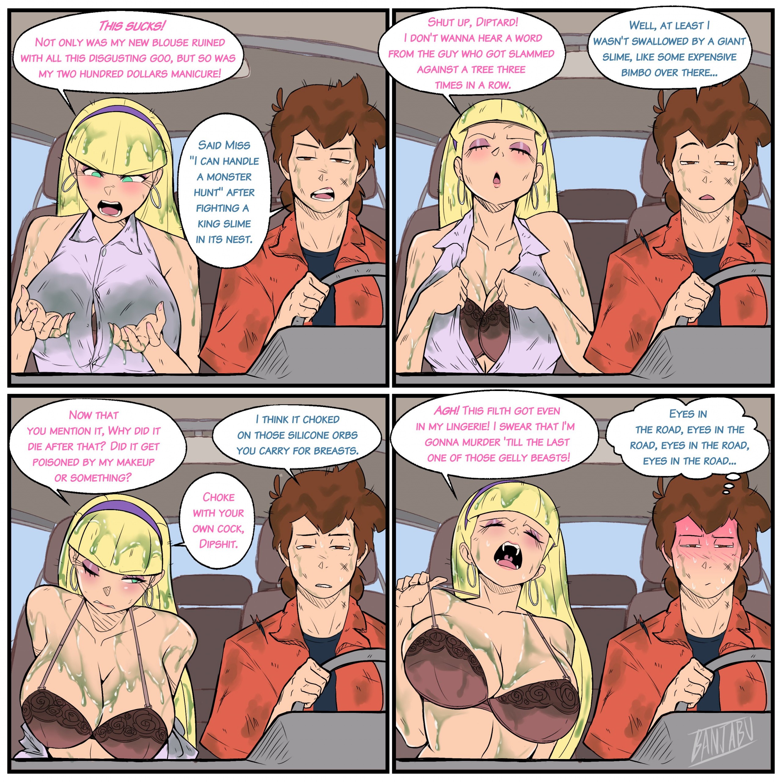 Car Quarrel porn comic picture 1
