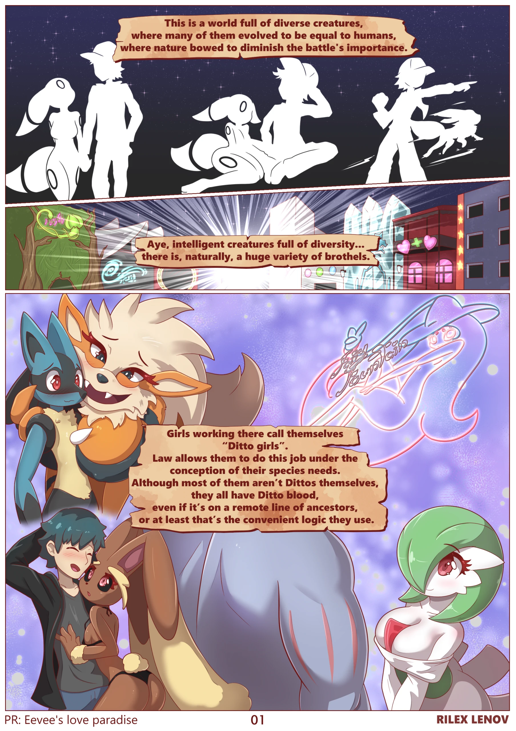 Eevee's love paradise porn comic picture 2