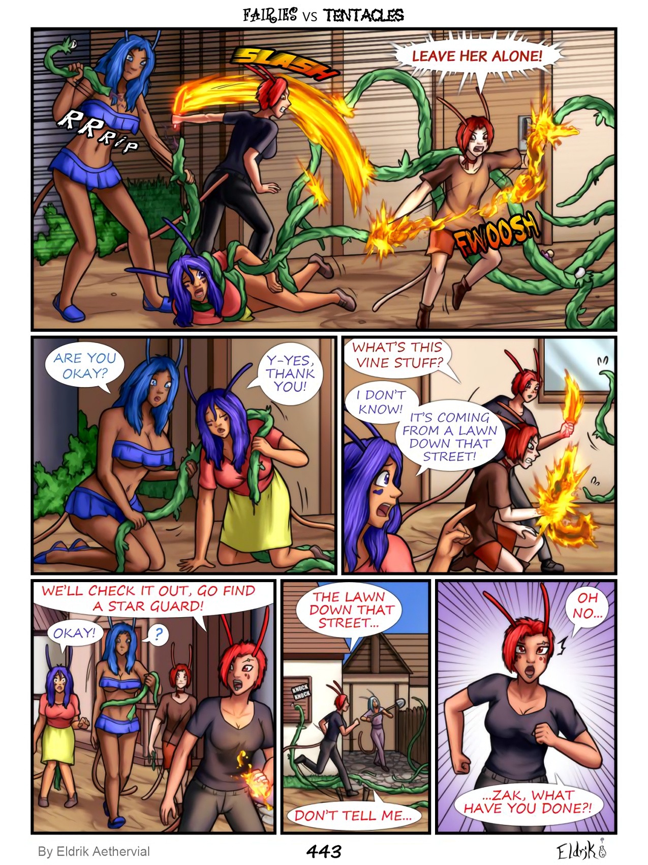 Fairies vs Tentacles 6-9 porn comic picture 24
