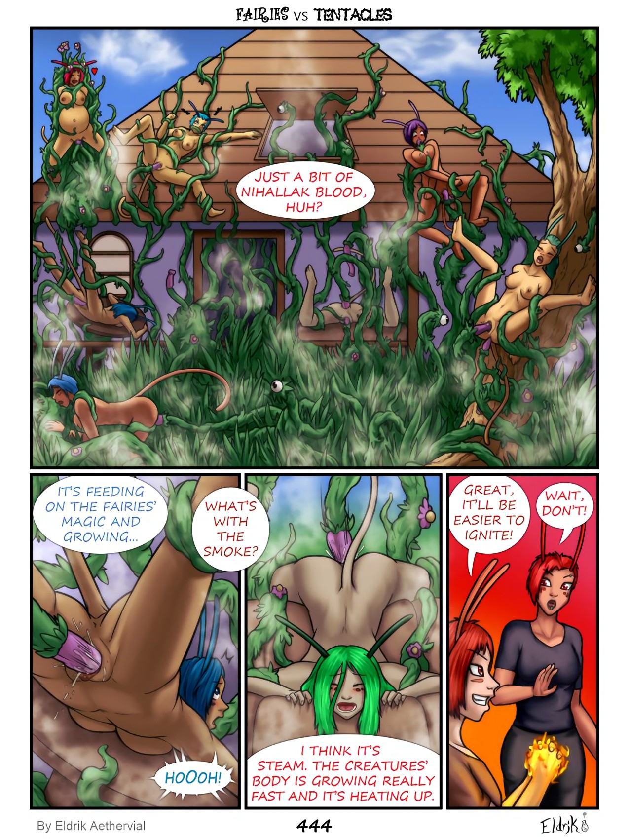 Fairies vs Tentacles 6-9 porn comic picture 25