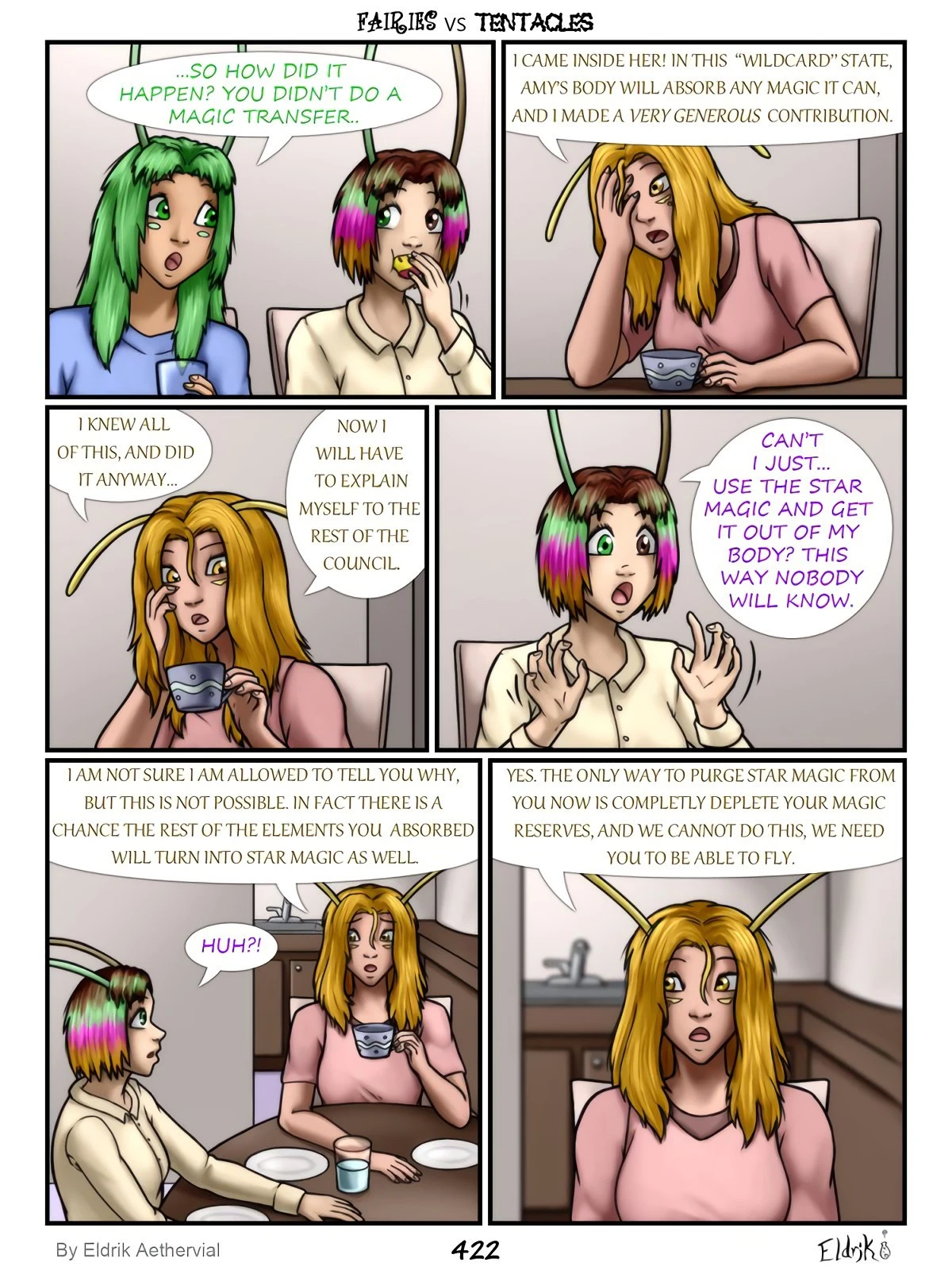 Fairies vs Tentacles 6-9 porn comic picture 3