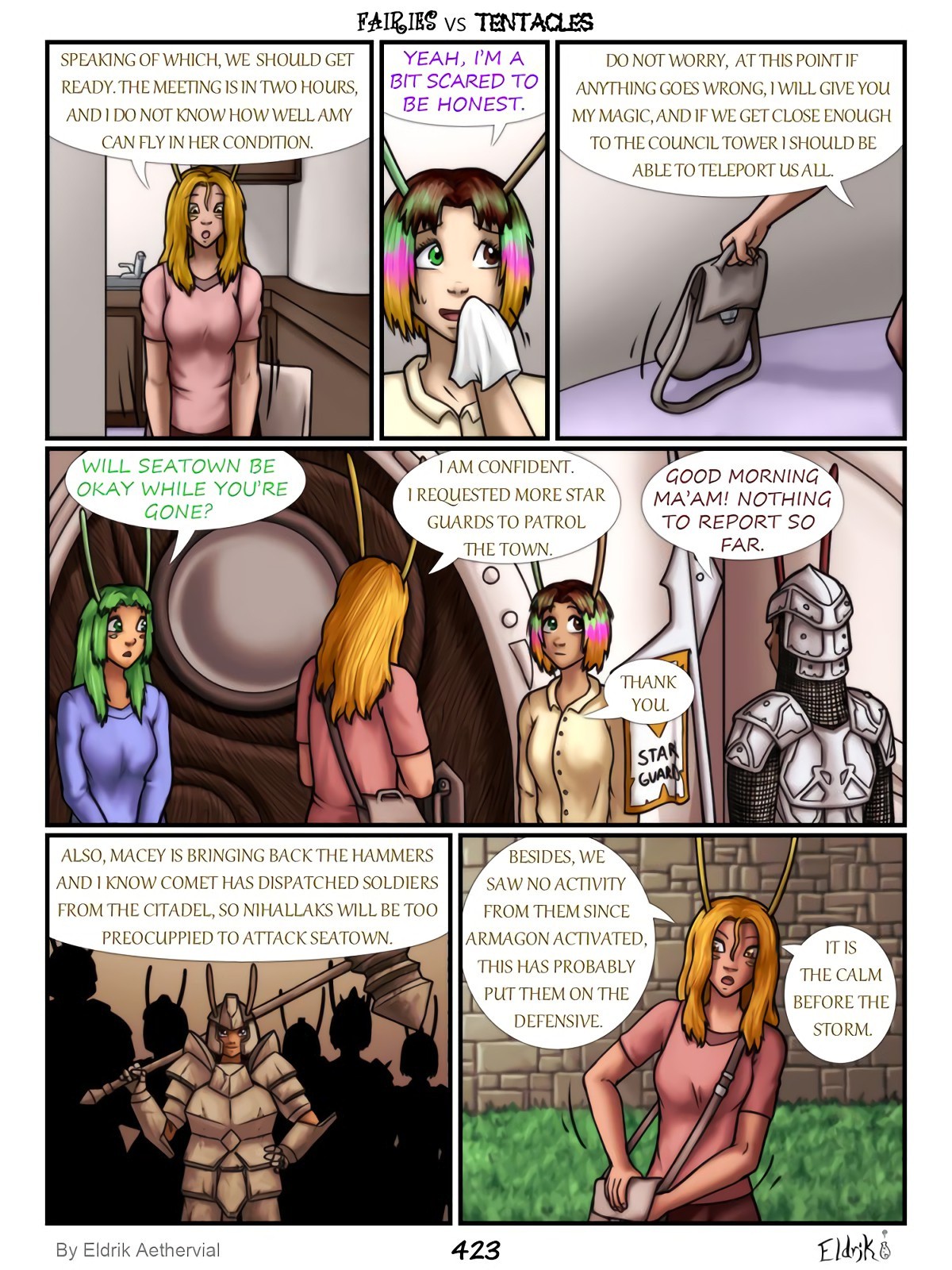 Fairies vs Tentacles 6-9 porn comic picture 4