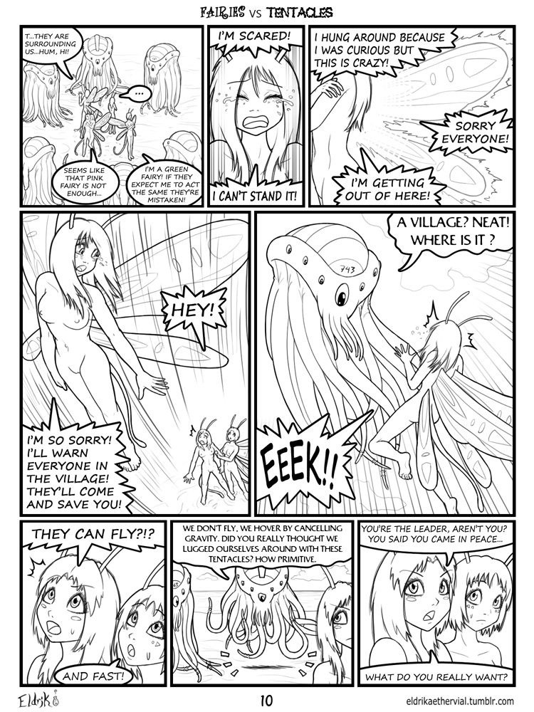Fairies vs Tentacles Ch. 1-5 porn comic picture 11