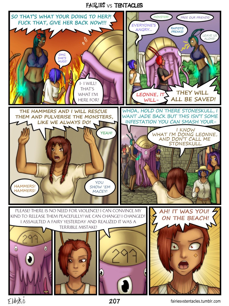 Fairies vs Tentacles Ch. 1-5 porn comic picture 208