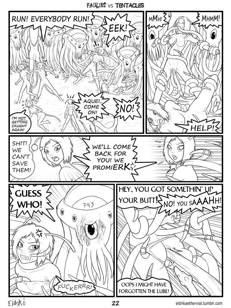 Fairies vs Tentacles Ch. 1-5 porn comic picture 23