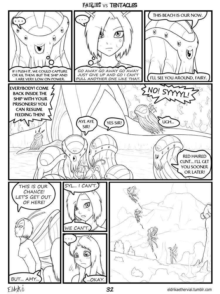 Fairies vs Tentacles Ch. 1-5 porn comic picture 33