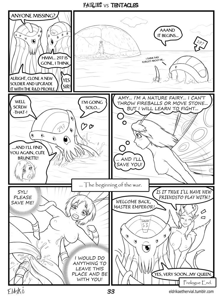 Fairies vs Tentacles Ch. 1-5 porn comic picture 34