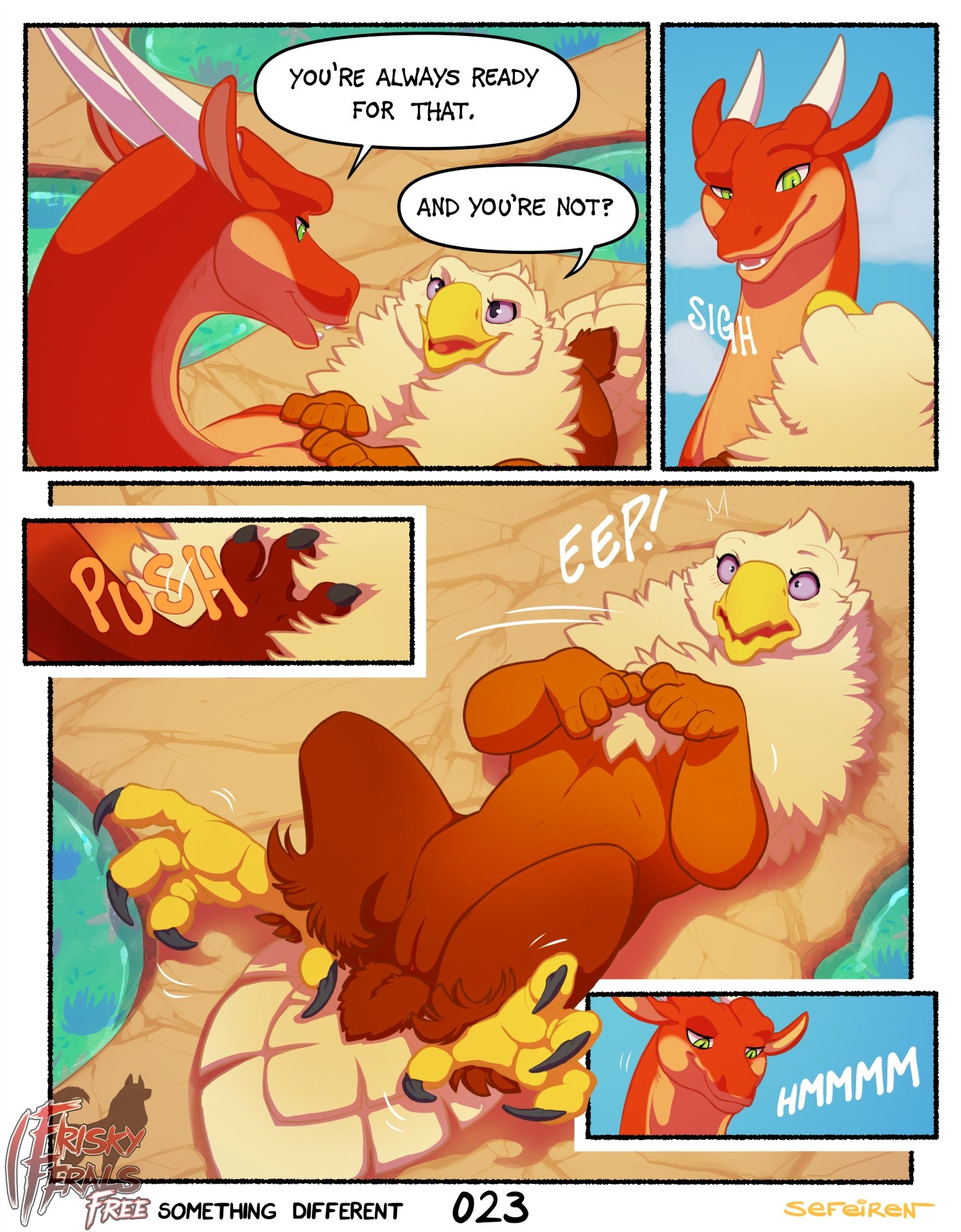 Frisky Ferals - Something Different porn comic picture 23