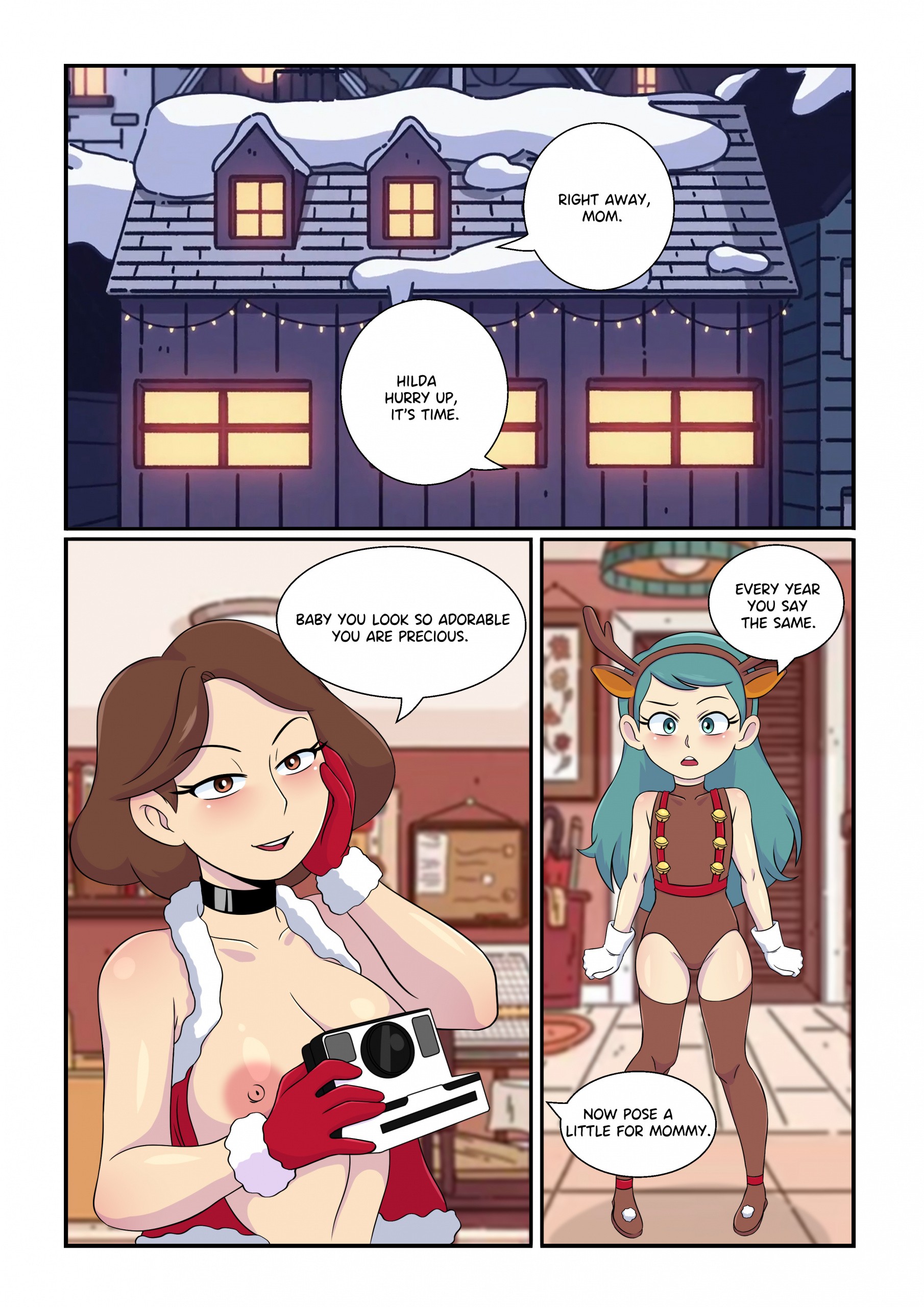 Holidays: Mother and Daughter porn comic picture 3