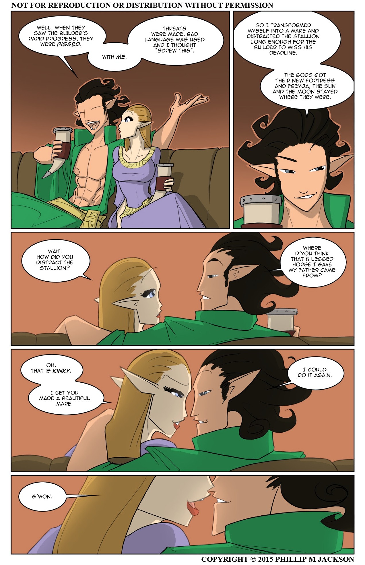 Horseplay In Asgard porn comic picture 2