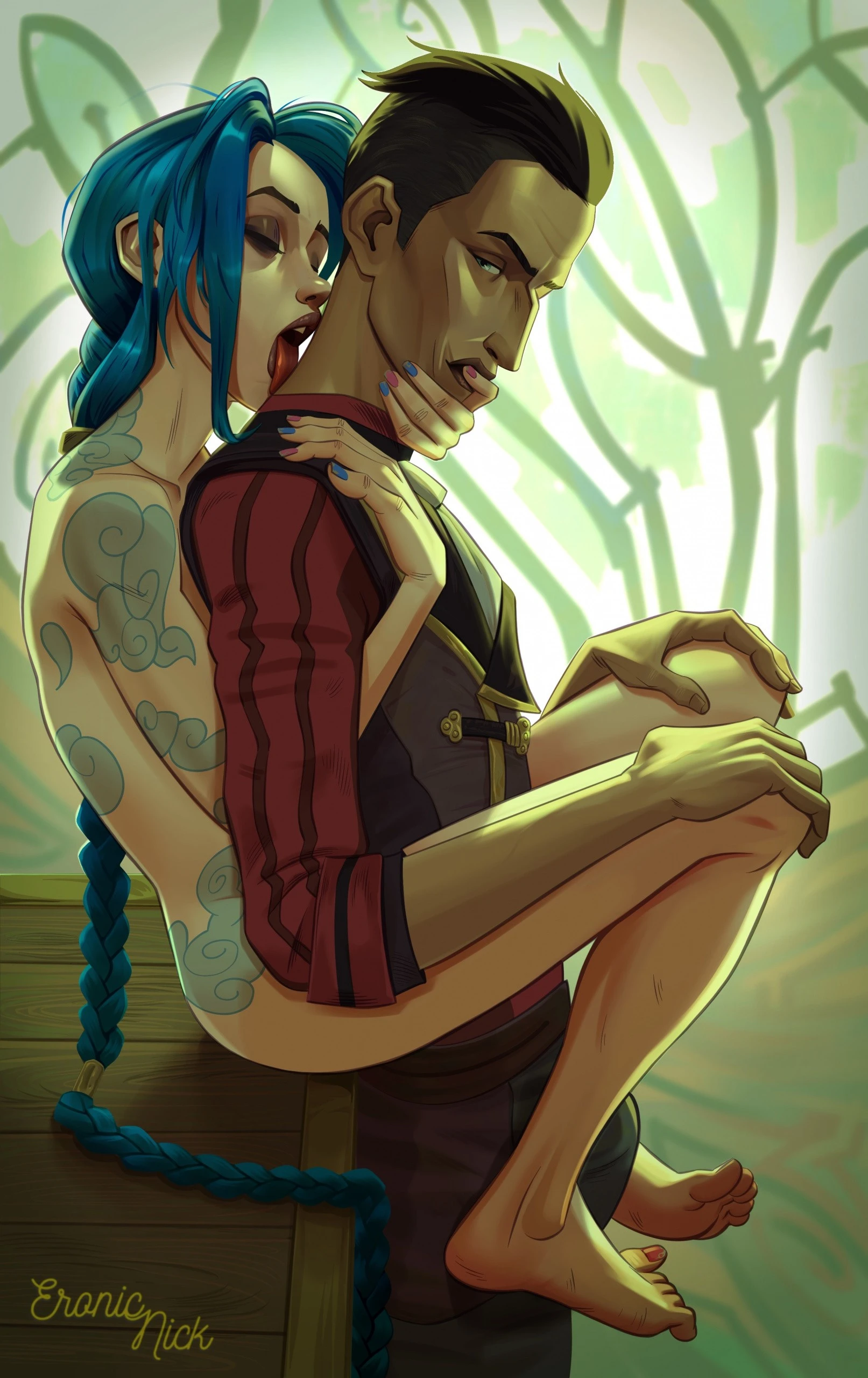 Jinx and Silco porn comic picture 1
