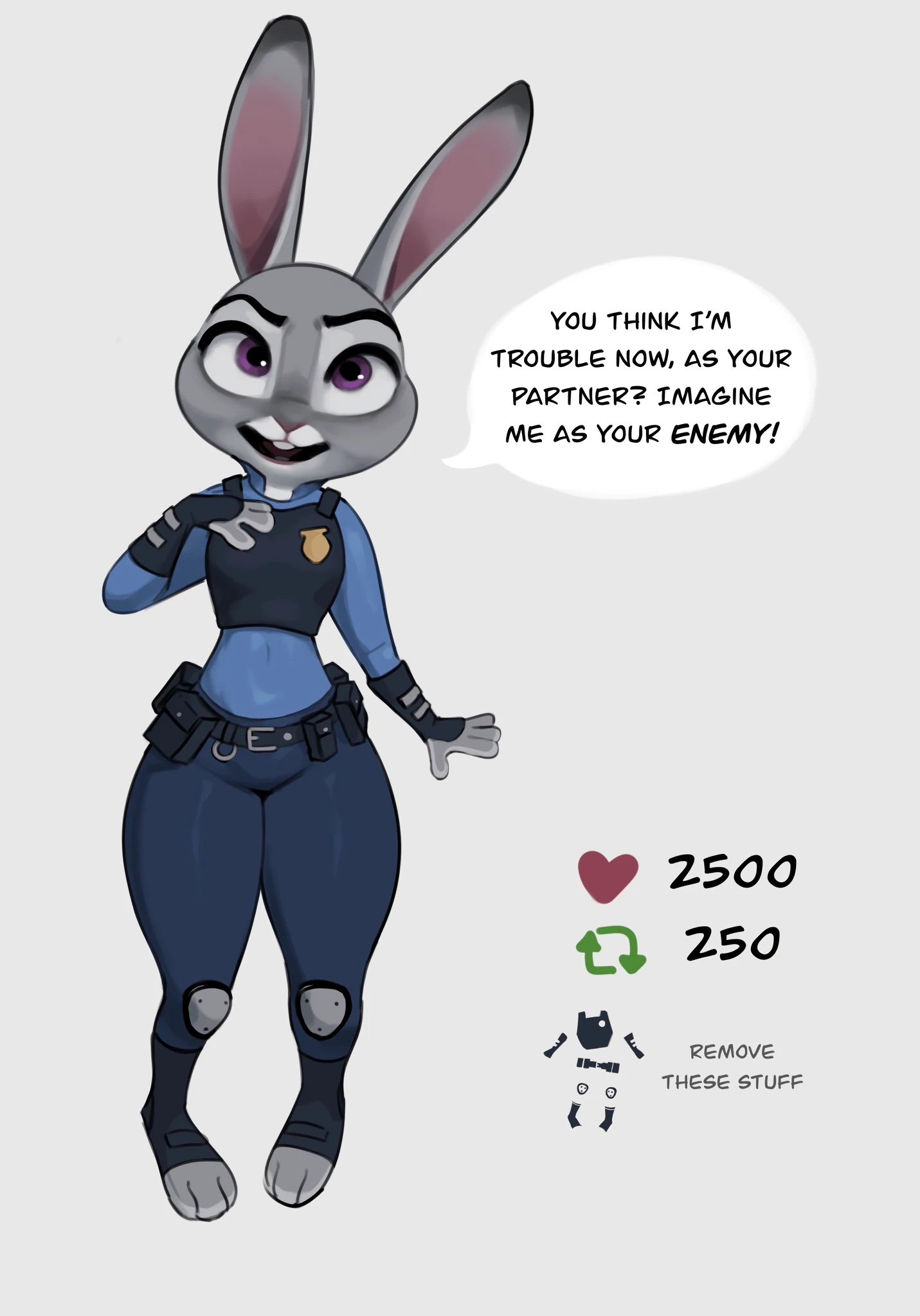 Judy Hopp's Stripgame porn comic picture 2