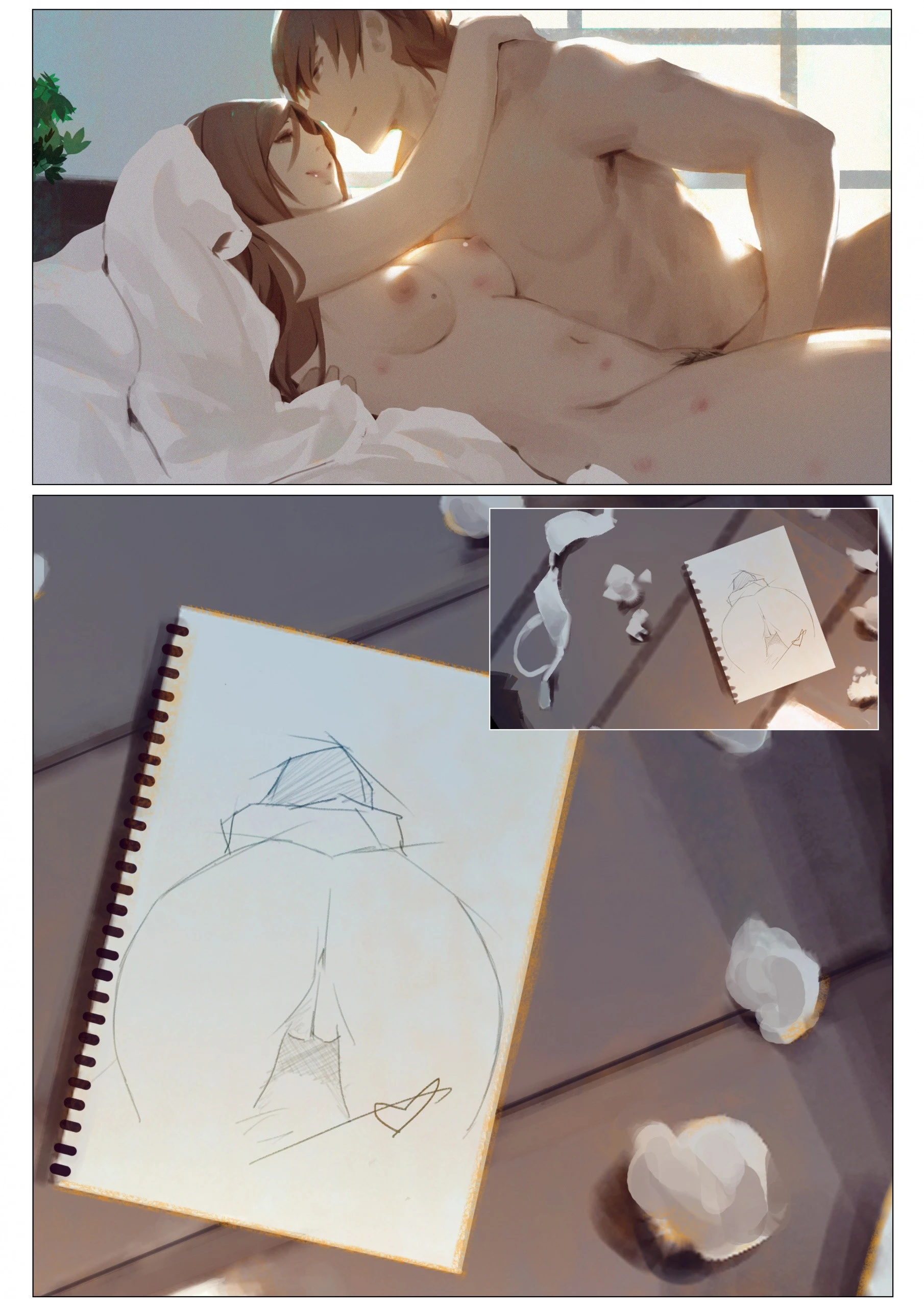 Lady "In the Studio" porn comic picture 41