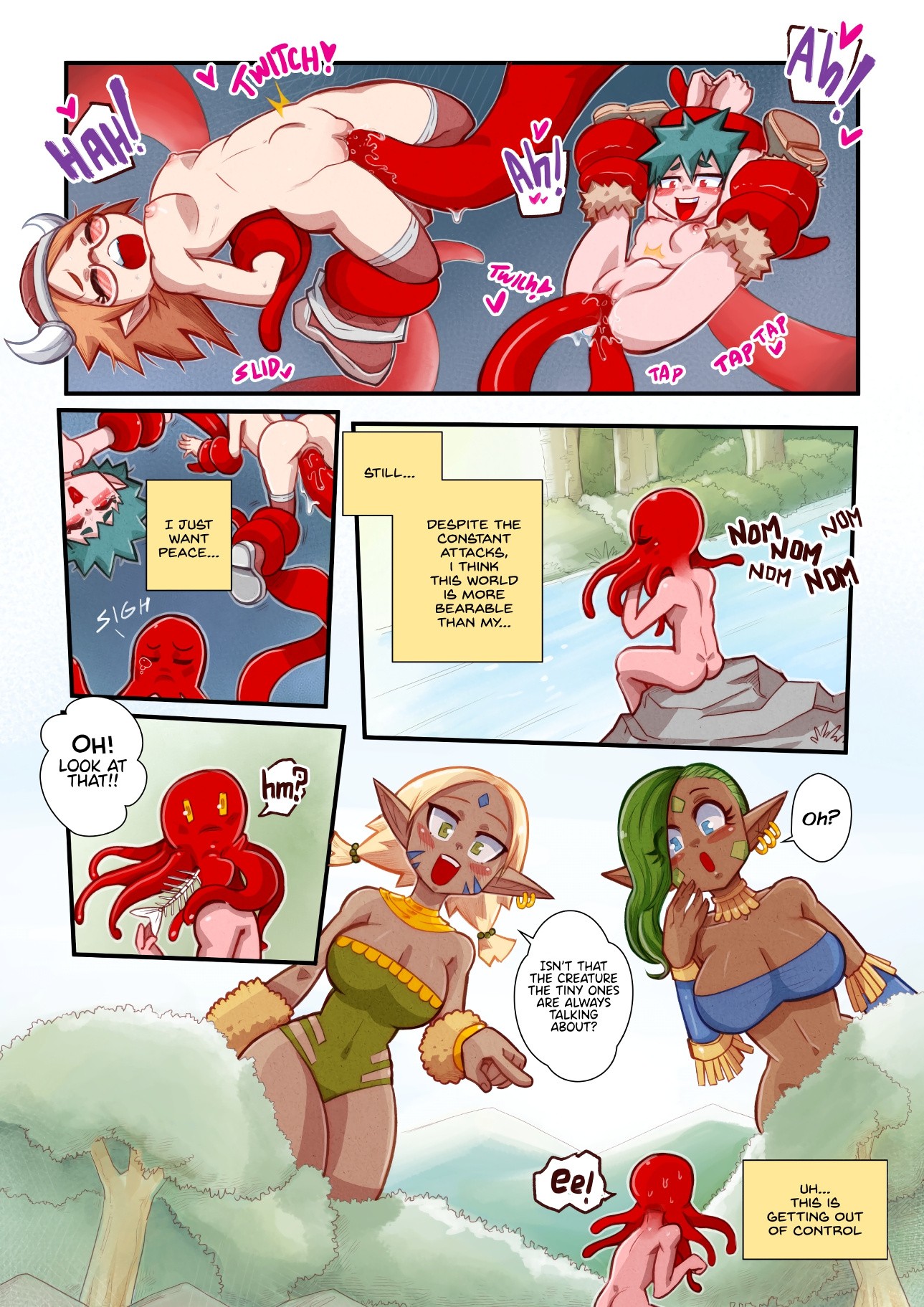 Life as a Tentacle Monster in Another World porn comic picture 11