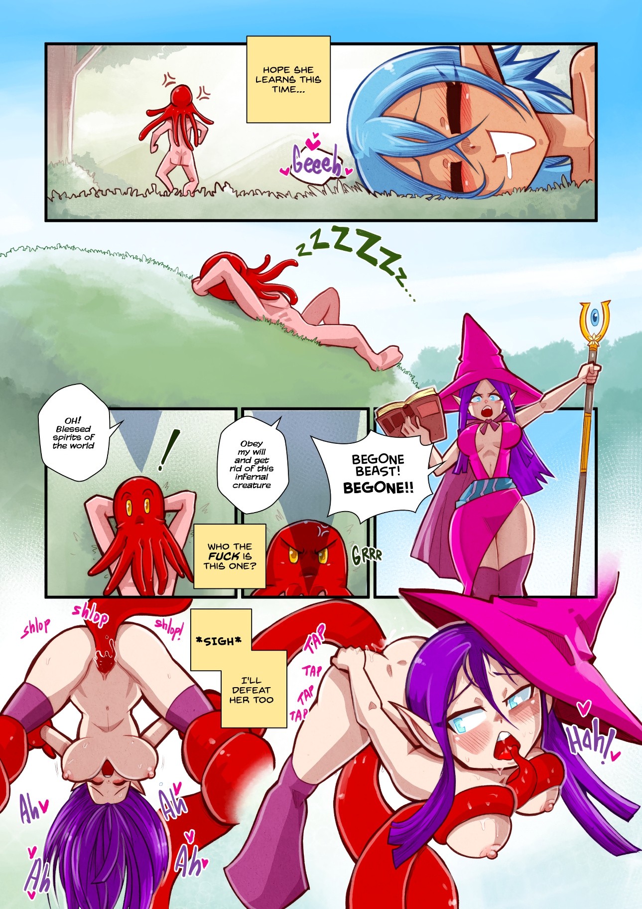 Life as a Tentacle Monster in Another World porn comic picture 9