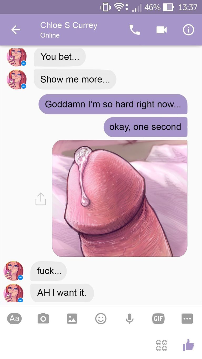 Sexting Chloé porn comic picture 6