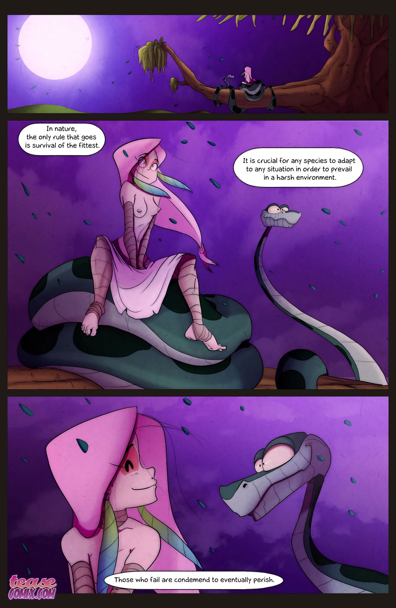 The Snake and The Girl 5 porn comic picture 28