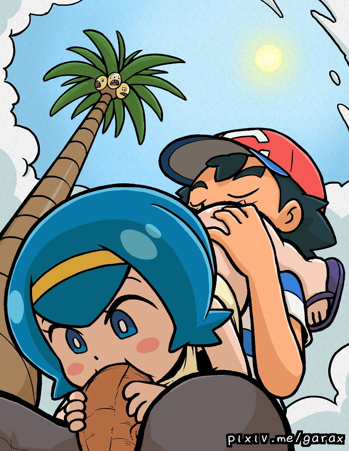 Twin Pokegirlfriends hentai manga picture 2