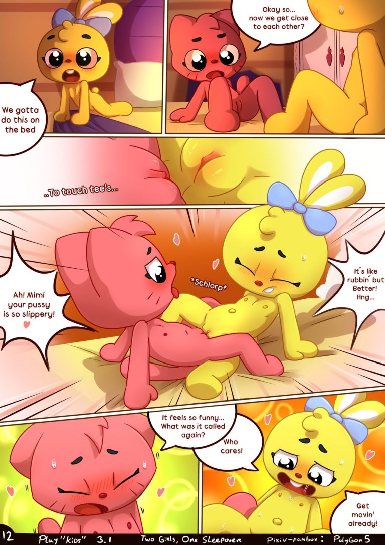 Two girls One sleepover porn comic picture 13