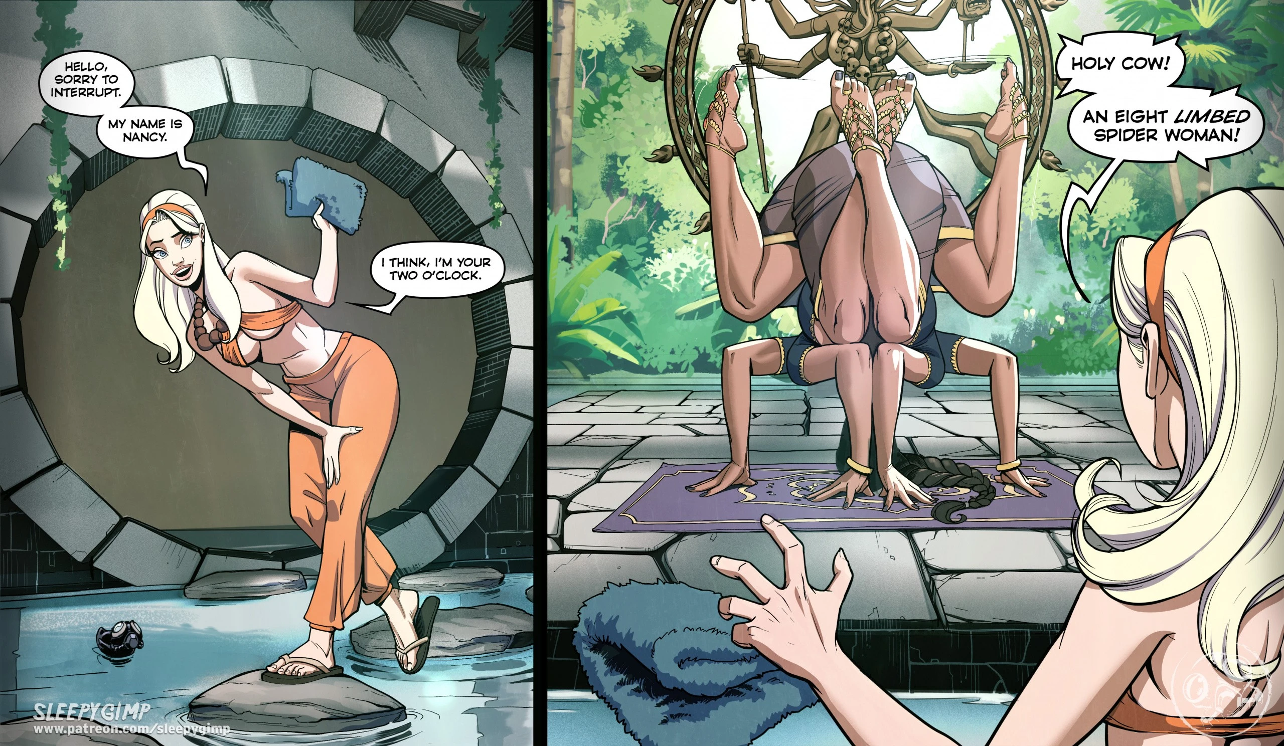 Yoga Hypnosis porn comic picture 4