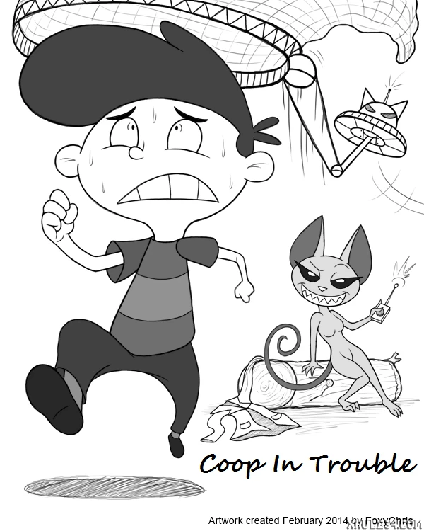 Coop In Trouble porn comic picture 1