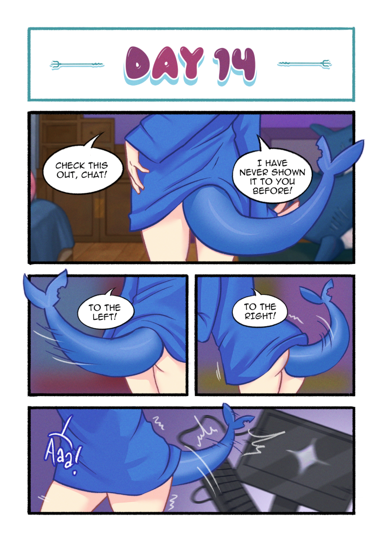 Gawr Gura Stream Routine porn comic picture 13
