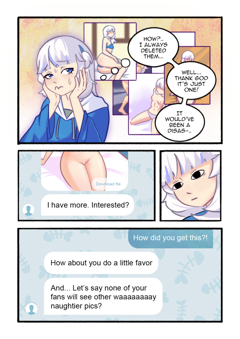 Gawr Gura Stream Routine porn comic picture 8