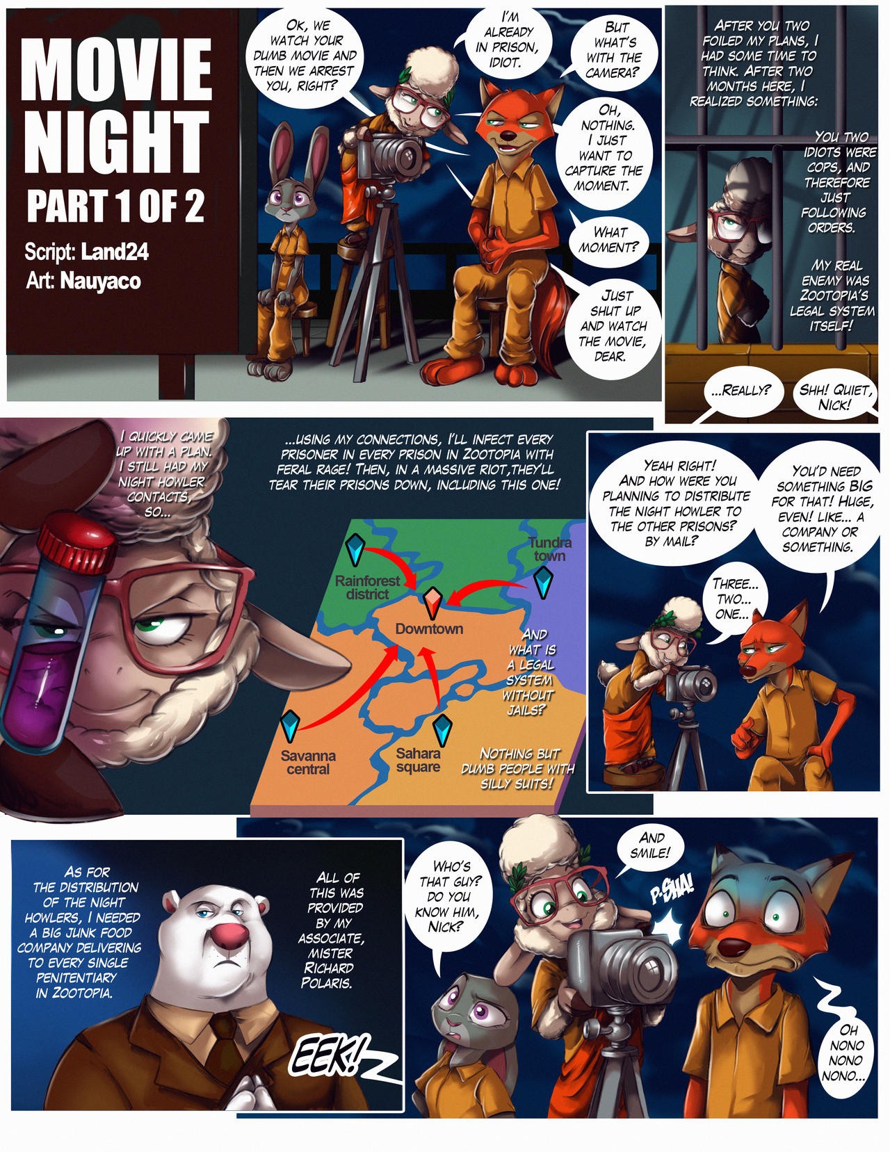 Guilty! Judy & Nick Go to Jail porn comic picture 25