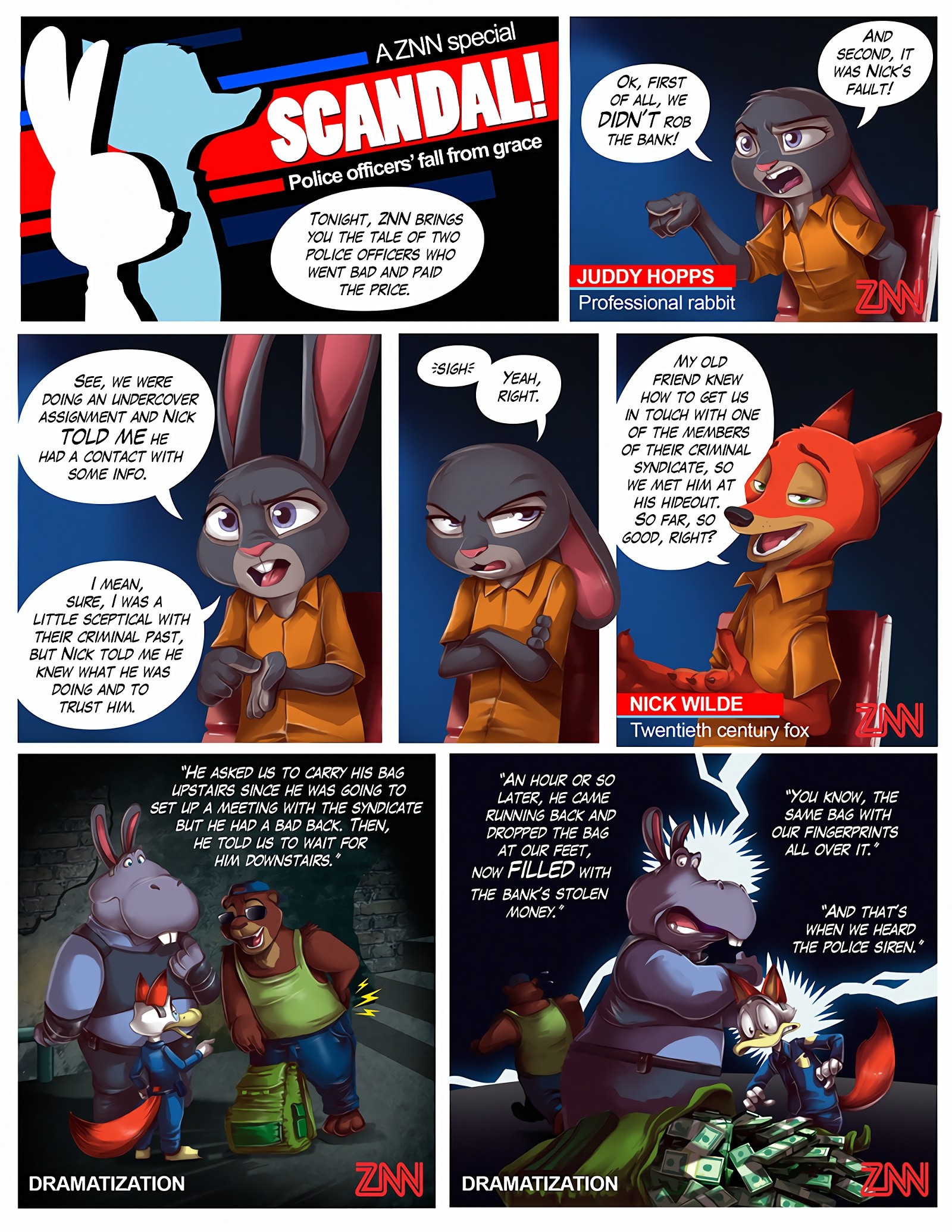Guilty! Judy & Nick Go to Jail porn comic picture 3