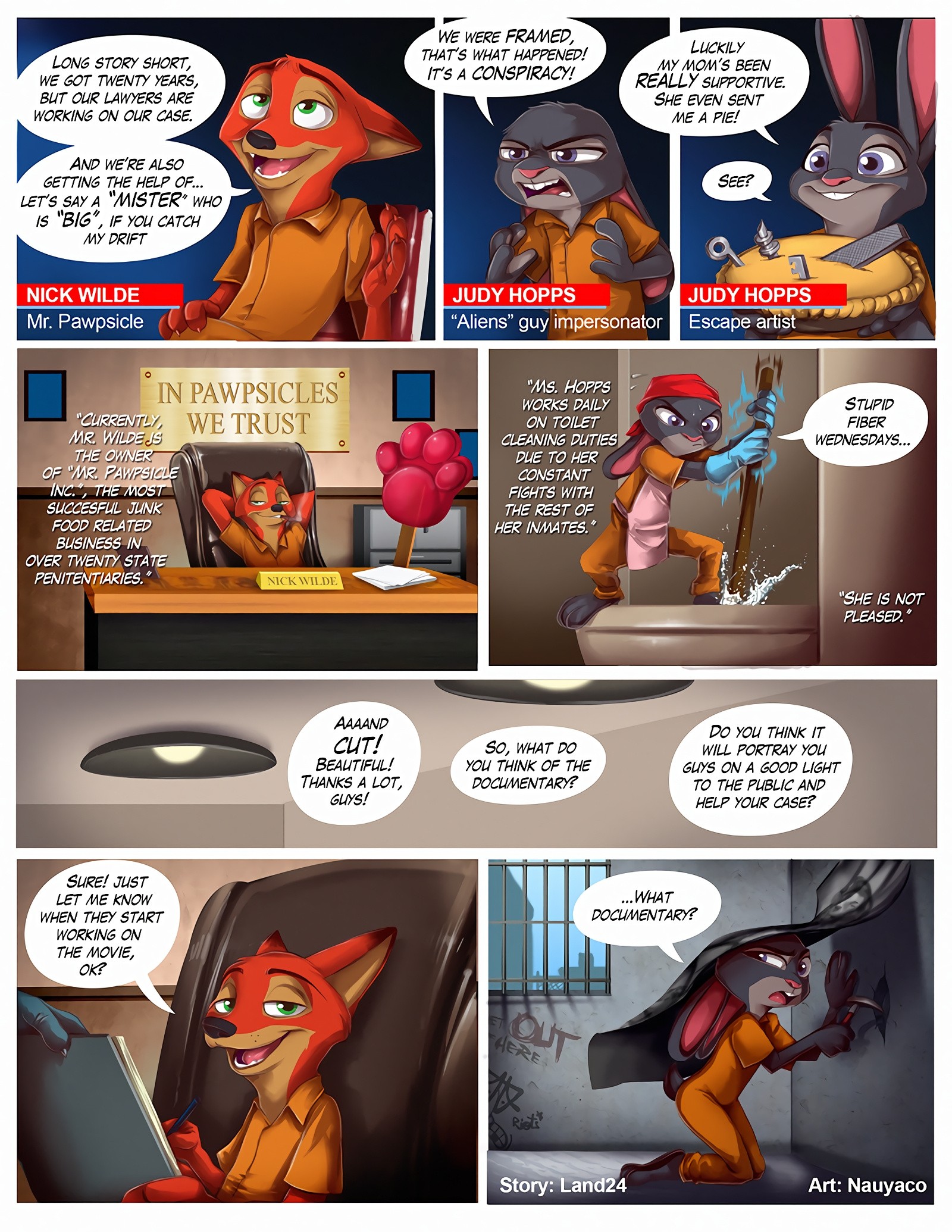 Guilty! Judy & Nick Go to Jail porn comic picture 4