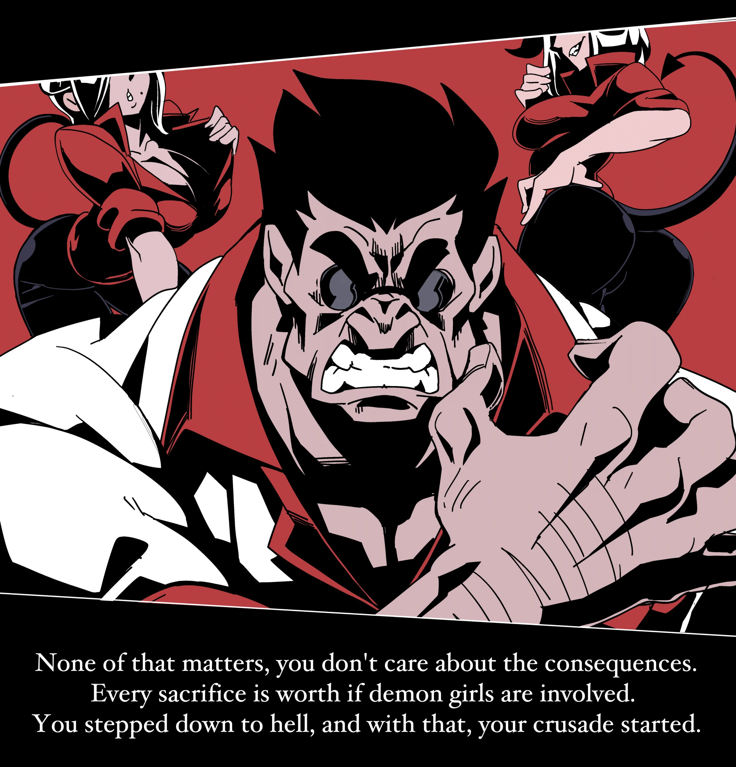 Helltaker Fanart Madness porn comic picture 4