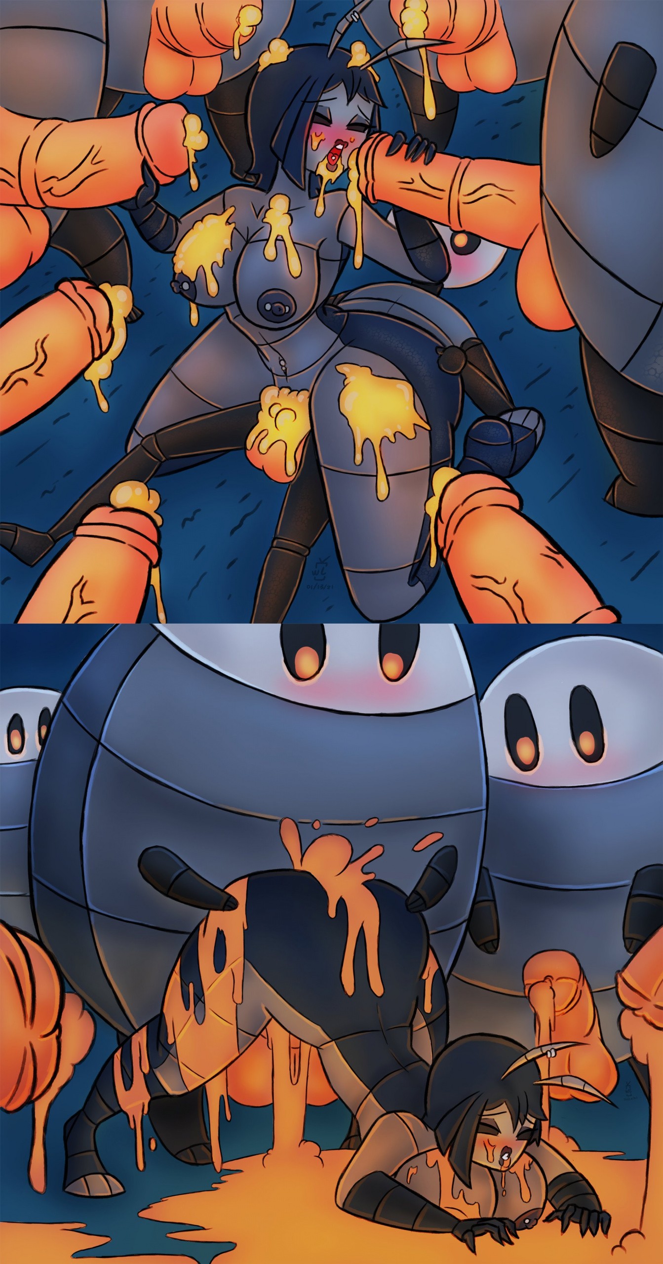 Horny Knight porn comic picture 3