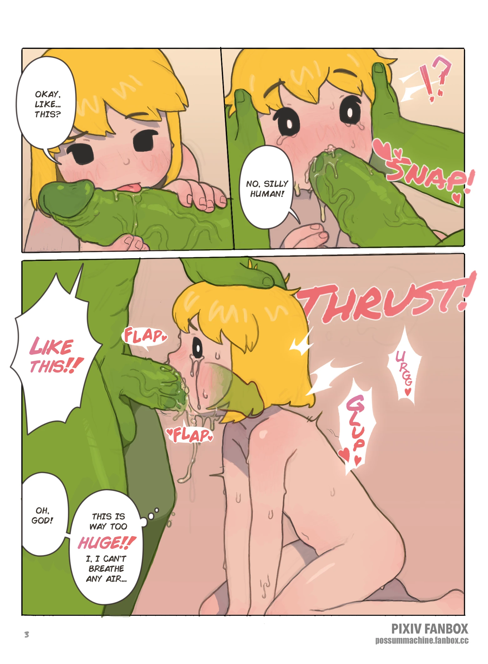 Human found a Milk porn comic picture 3