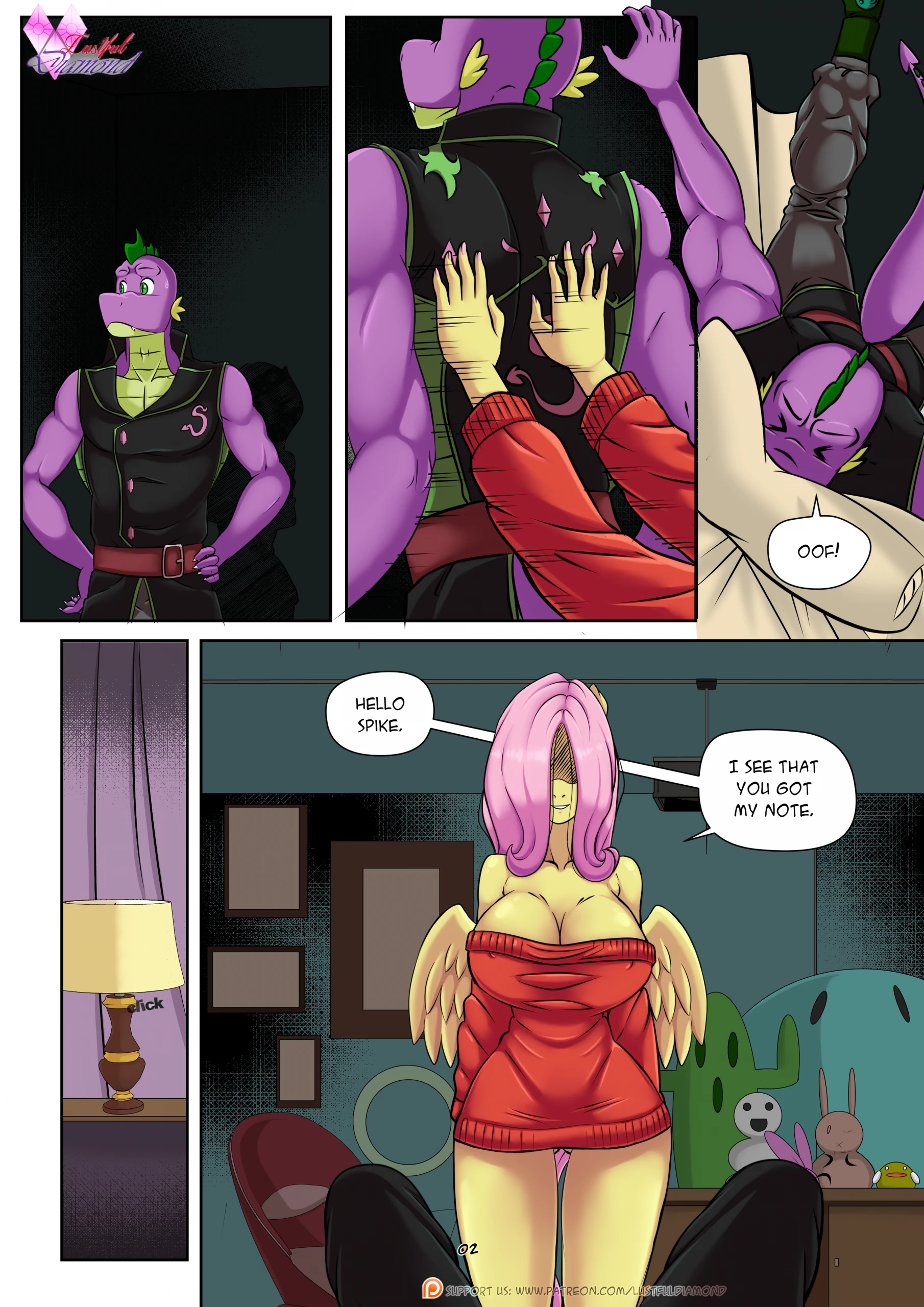 Lustful Diamond - Flutterlie porn comic picture 3
