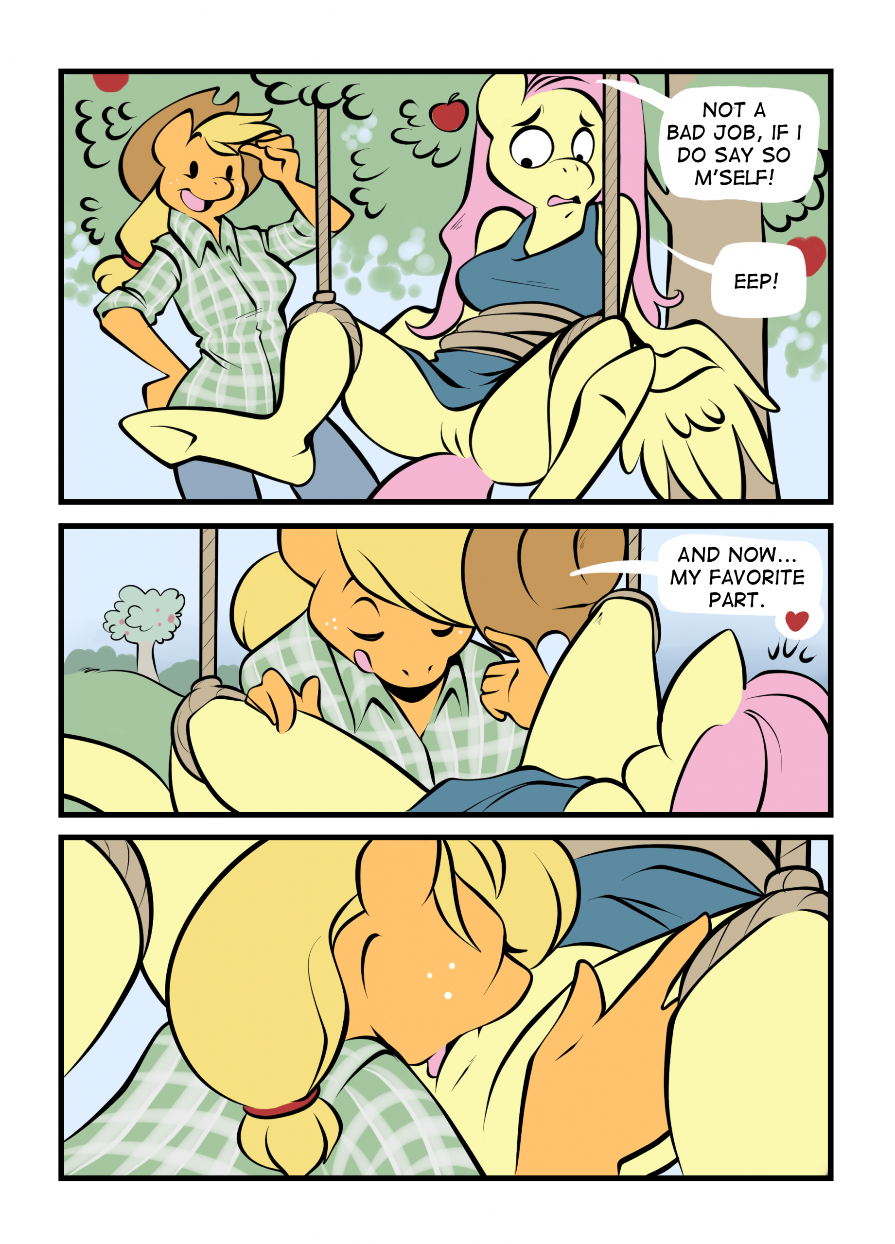 Once Bitten Twice Appleshy porn comic picture 4
