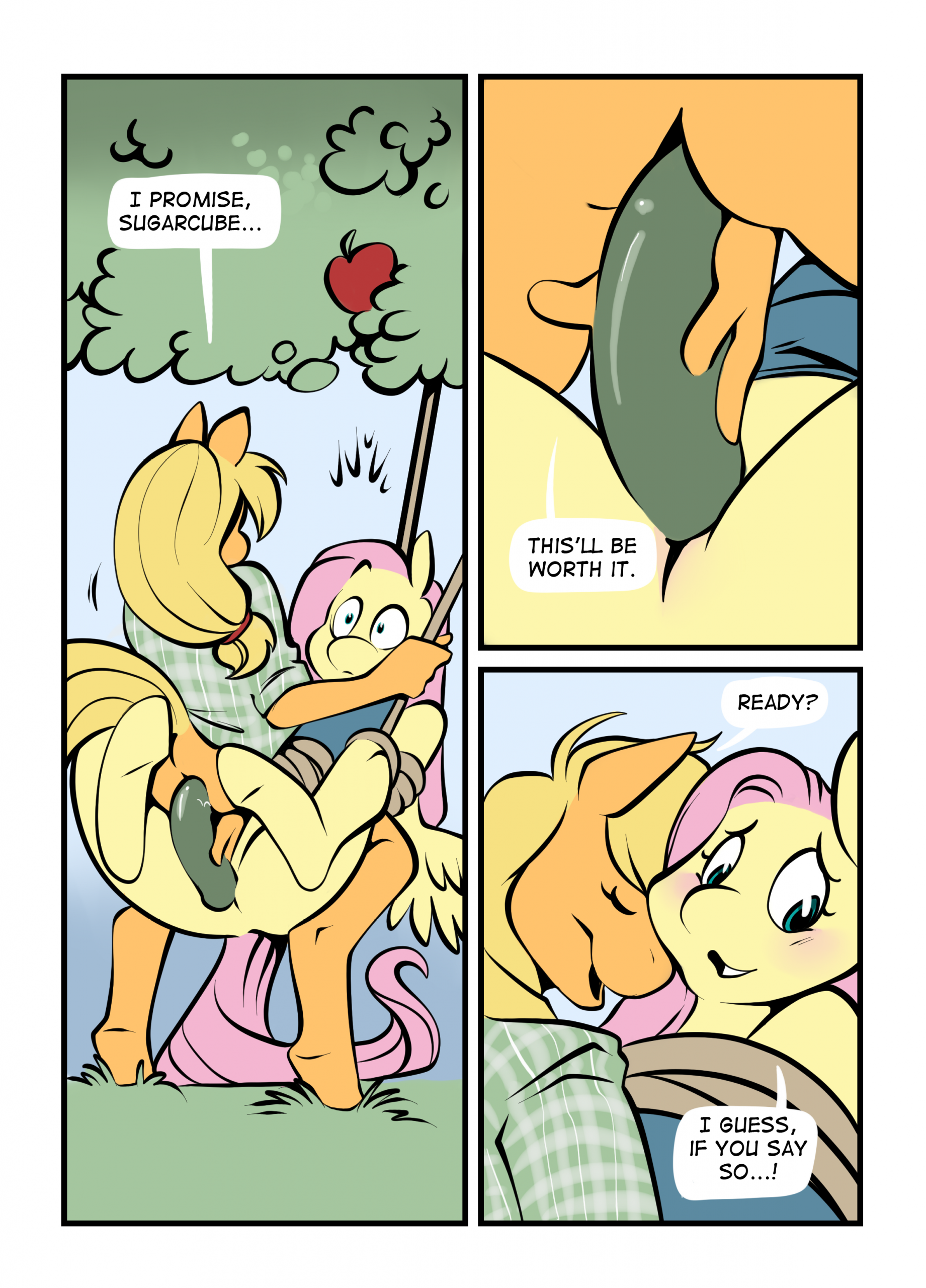 Once Bitten Twice Appleshy porn comic picture 7