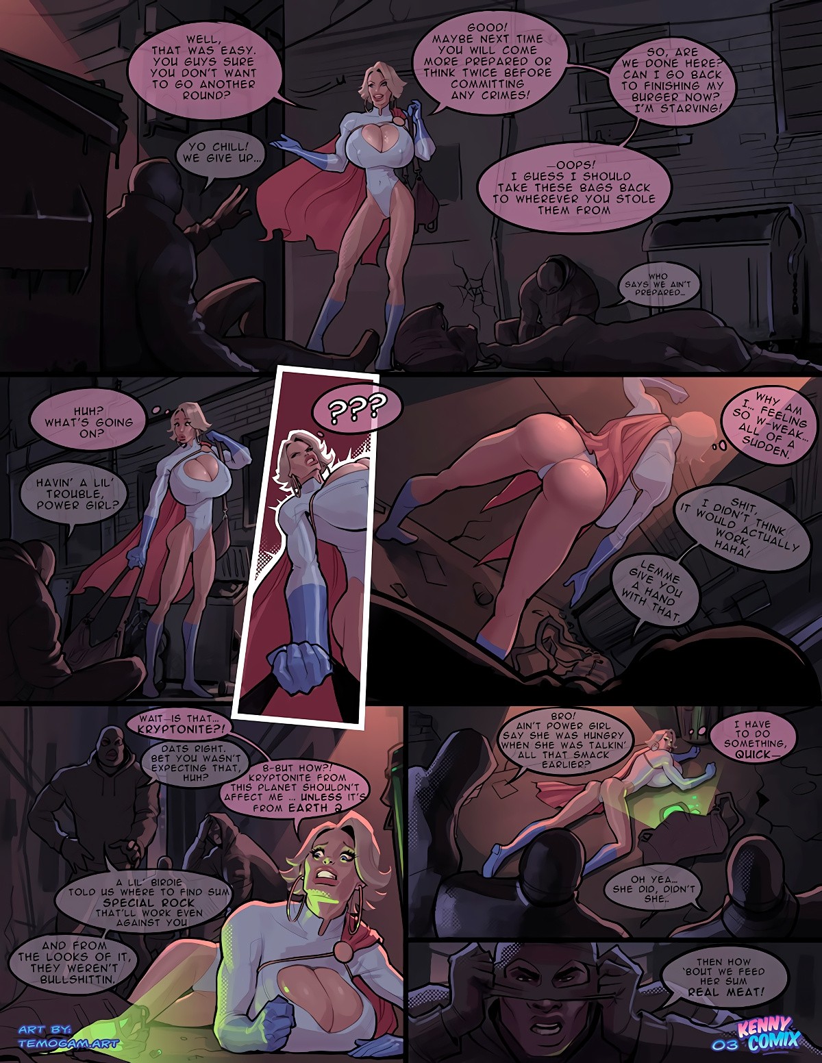 Power Girl Trouble in the City porn comic picture 4