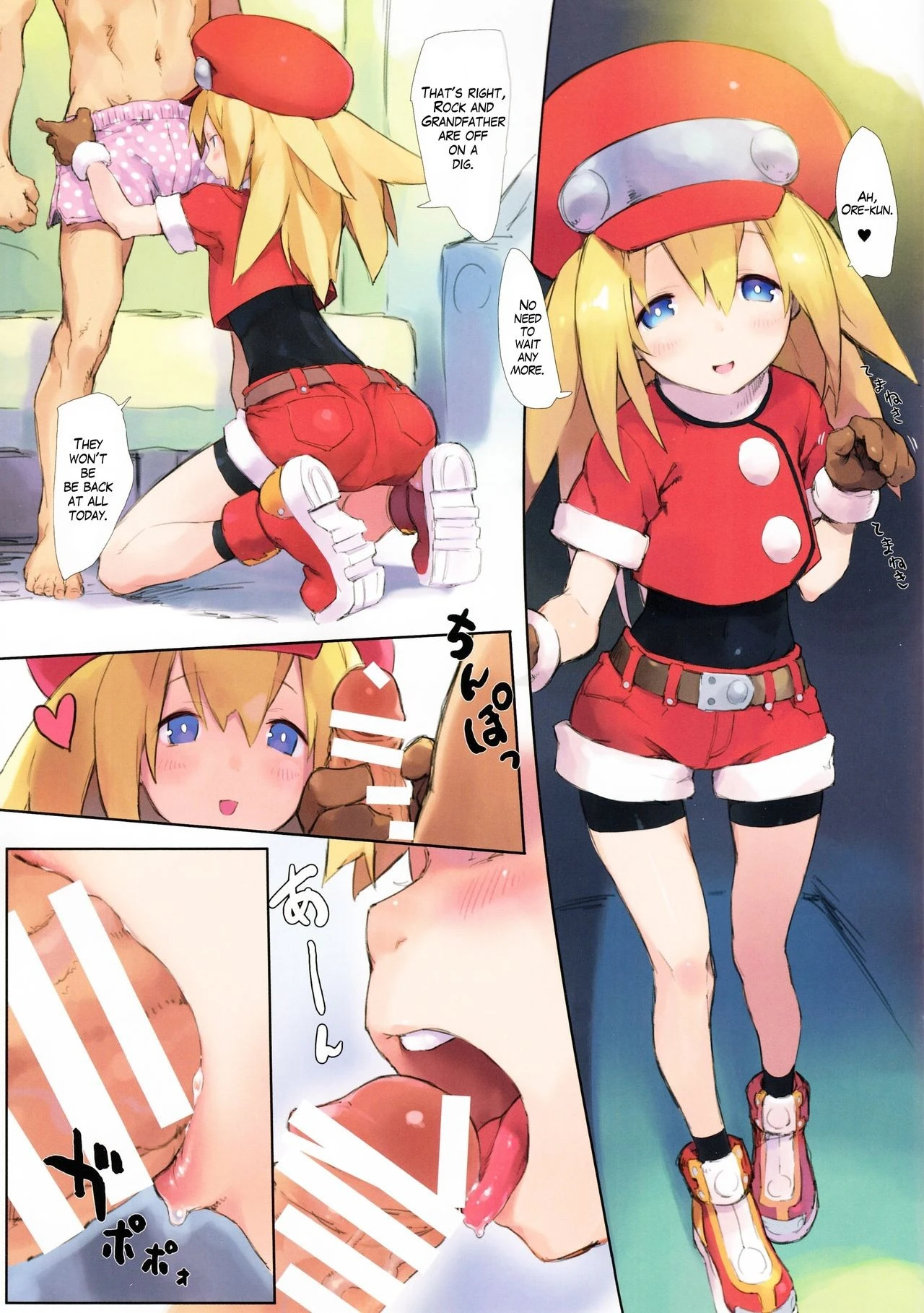 Roll-chan to Tron-sama to Ore hentai manga picture 2
