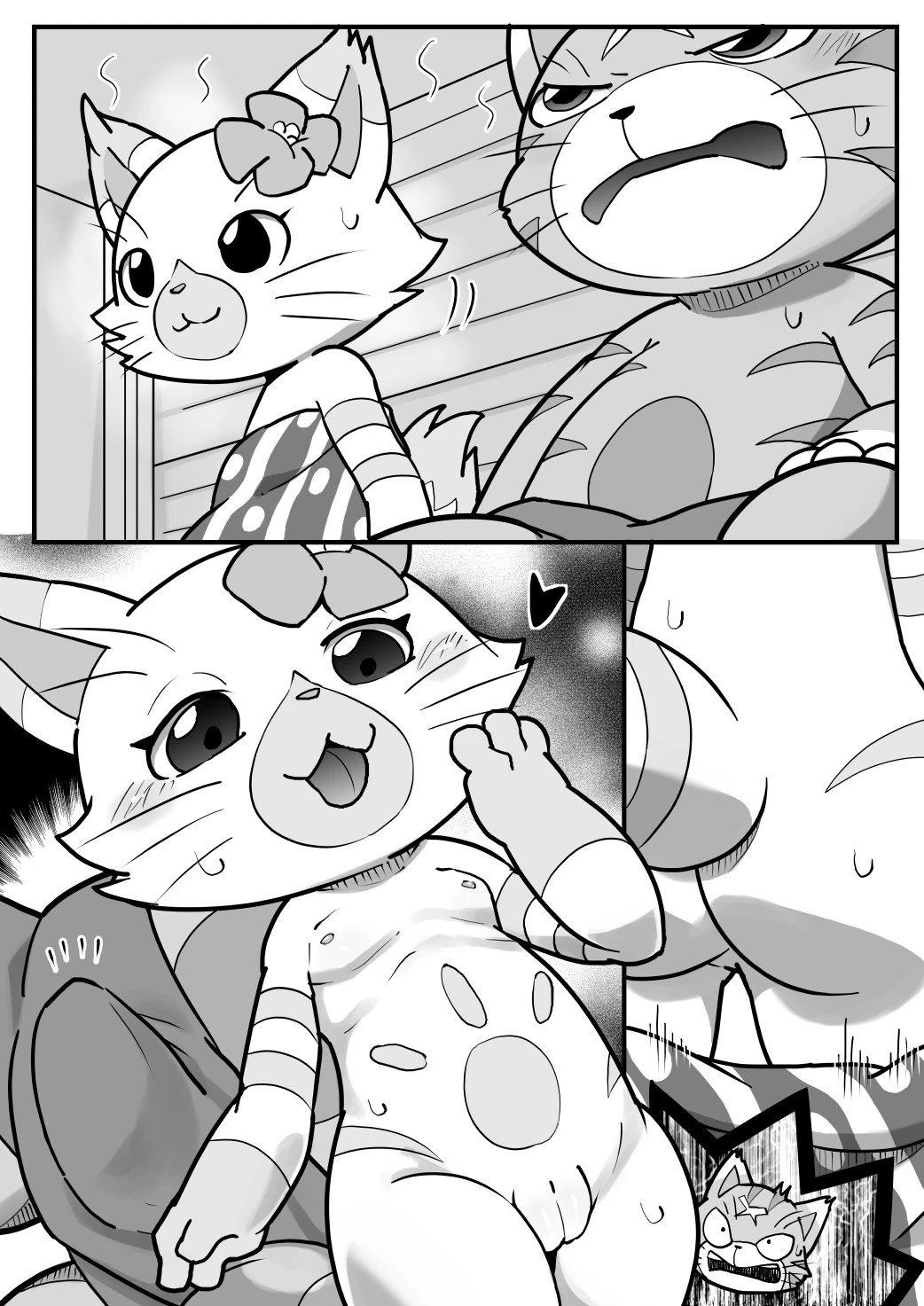 Sweaty Purrs porn comic picture 1