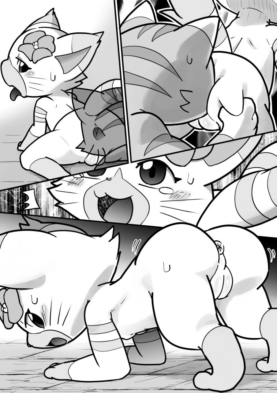 Sweaty Purrs porn comic picture 5