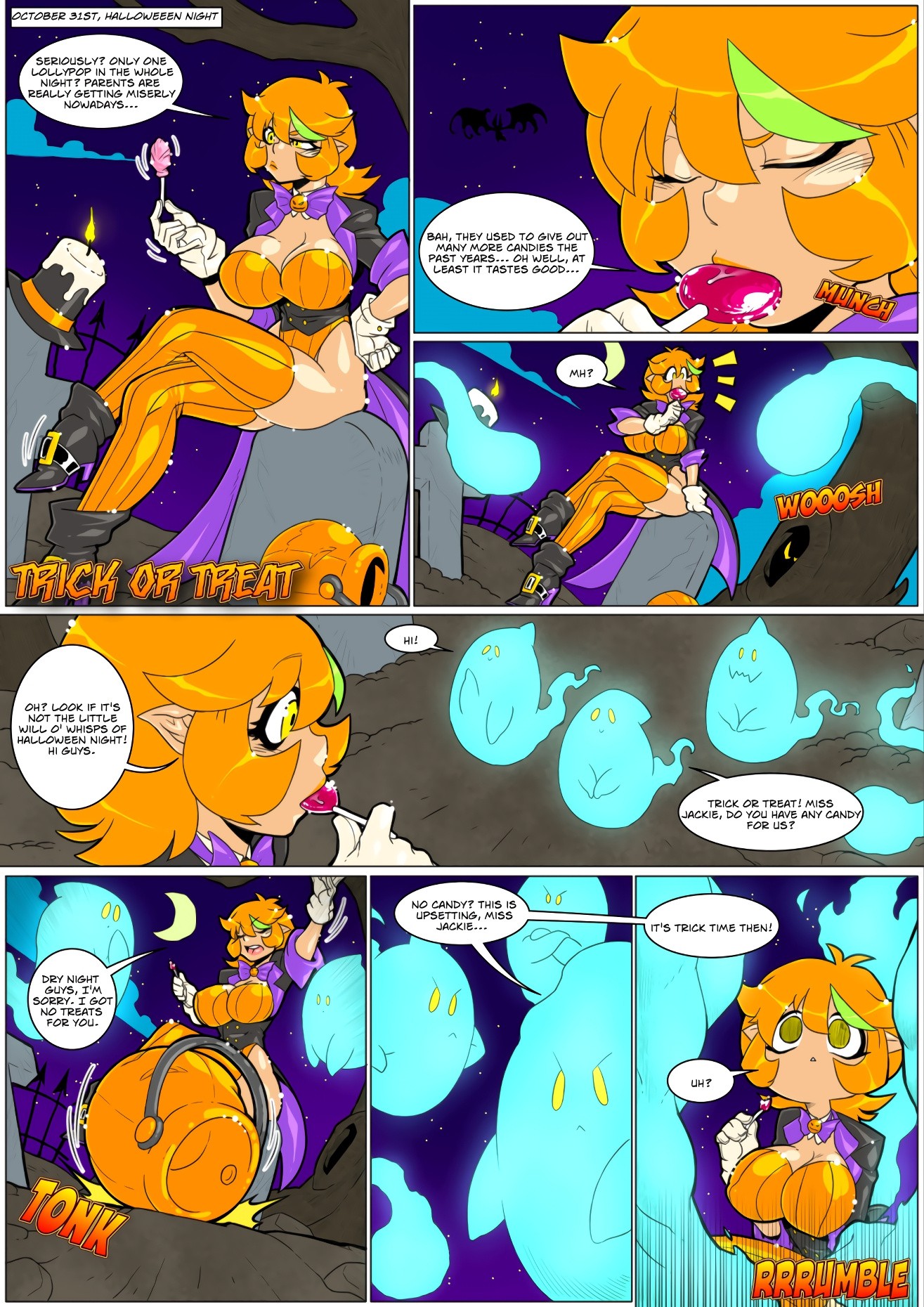 Trick or Treat - MAD-Project porn comic picture 1