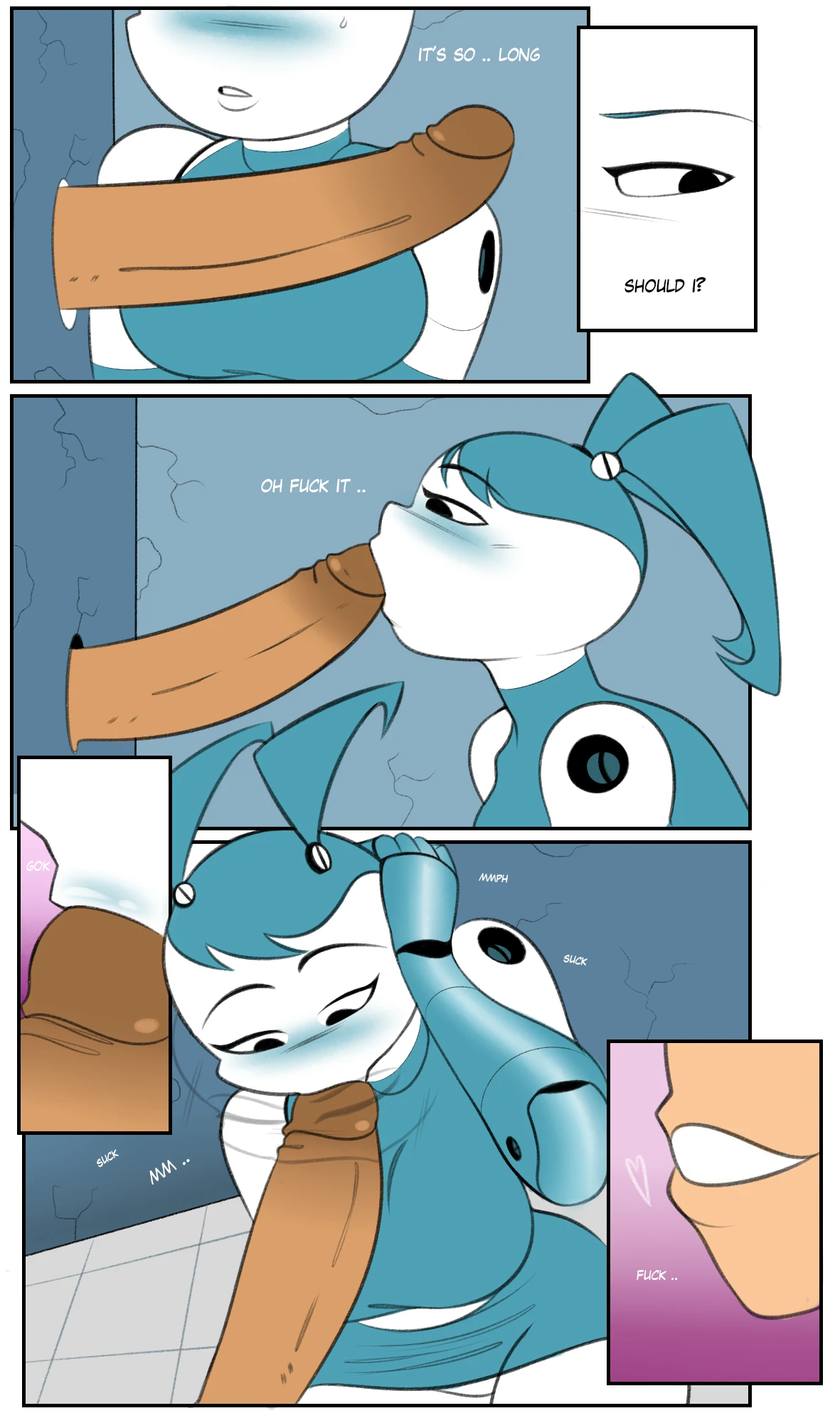 XJ9 and the Glory hole porn comic picture 3
