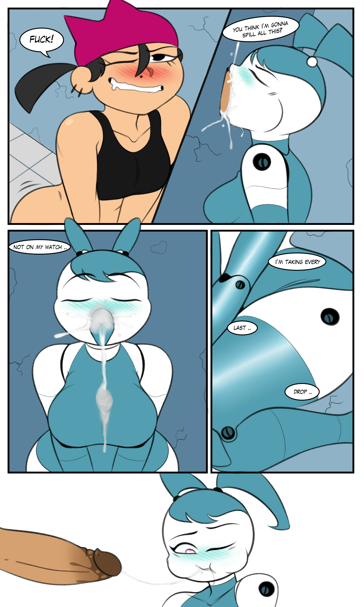 XJ9 and the Glory hole porn comic picture 5