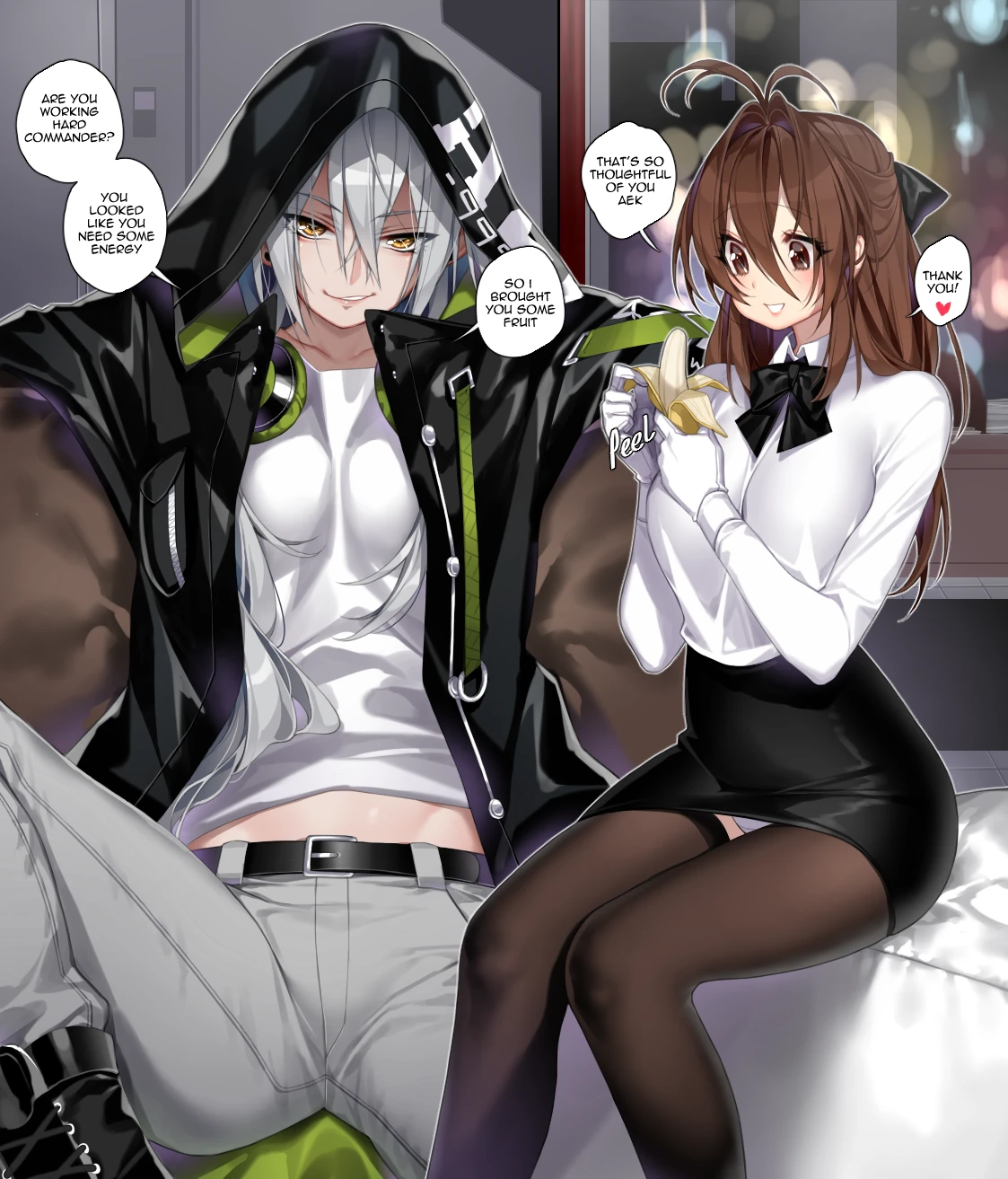 AEK-999 and banana hentai manga picture 1