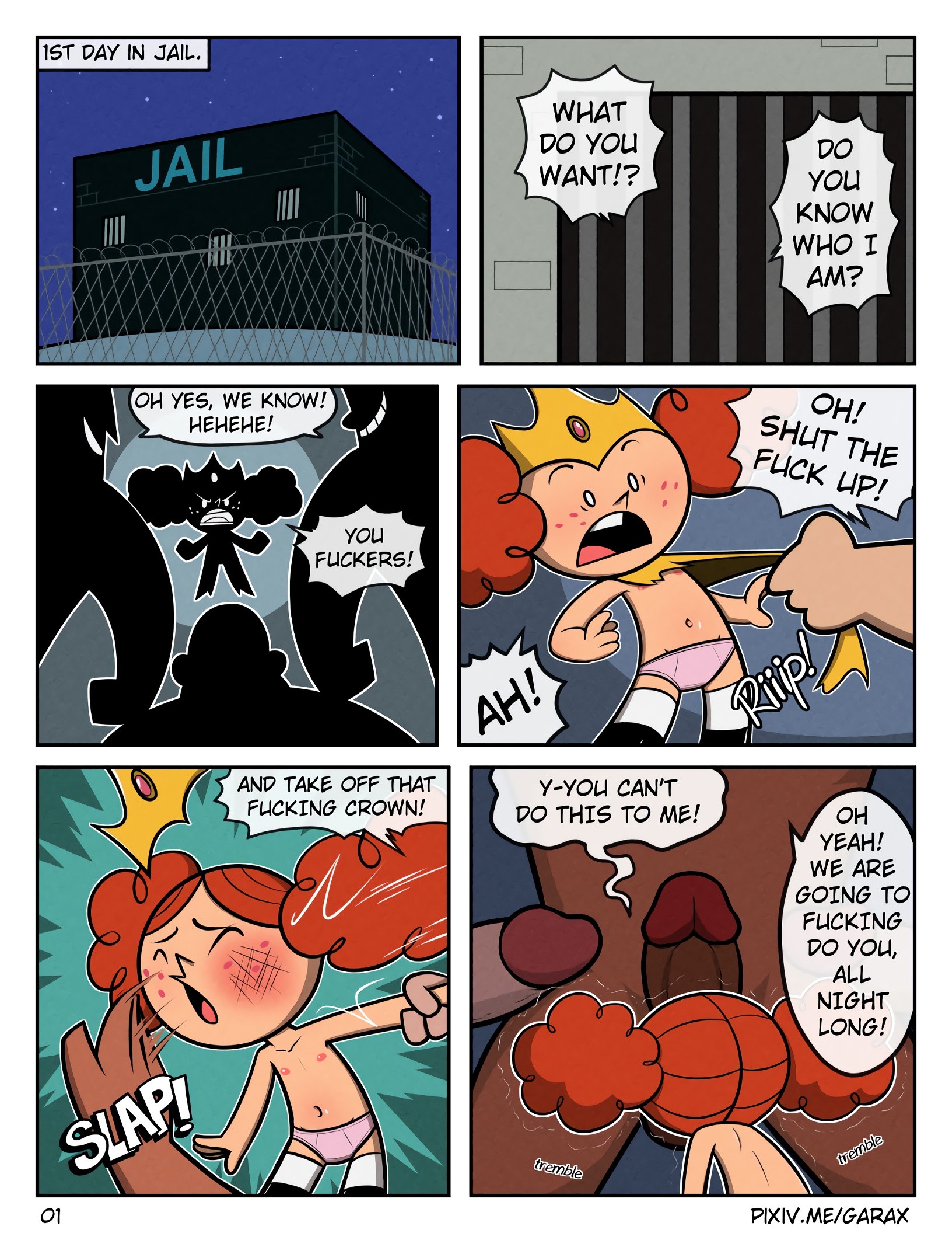 Jailed Princess porn comic picture 1