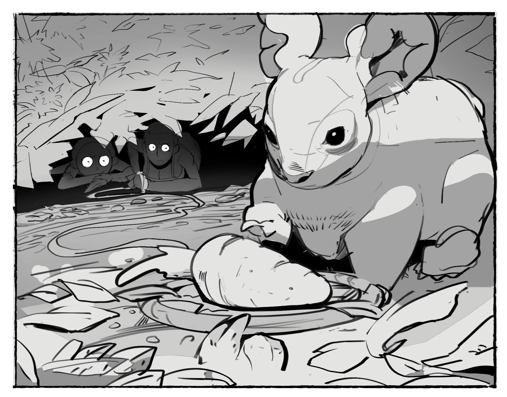 Me and My Younger Brother Got Stranded in Some Alien Planet porn comic picture 2